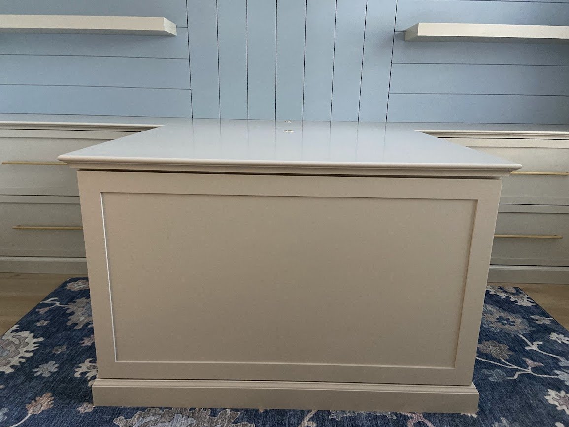 front of desk