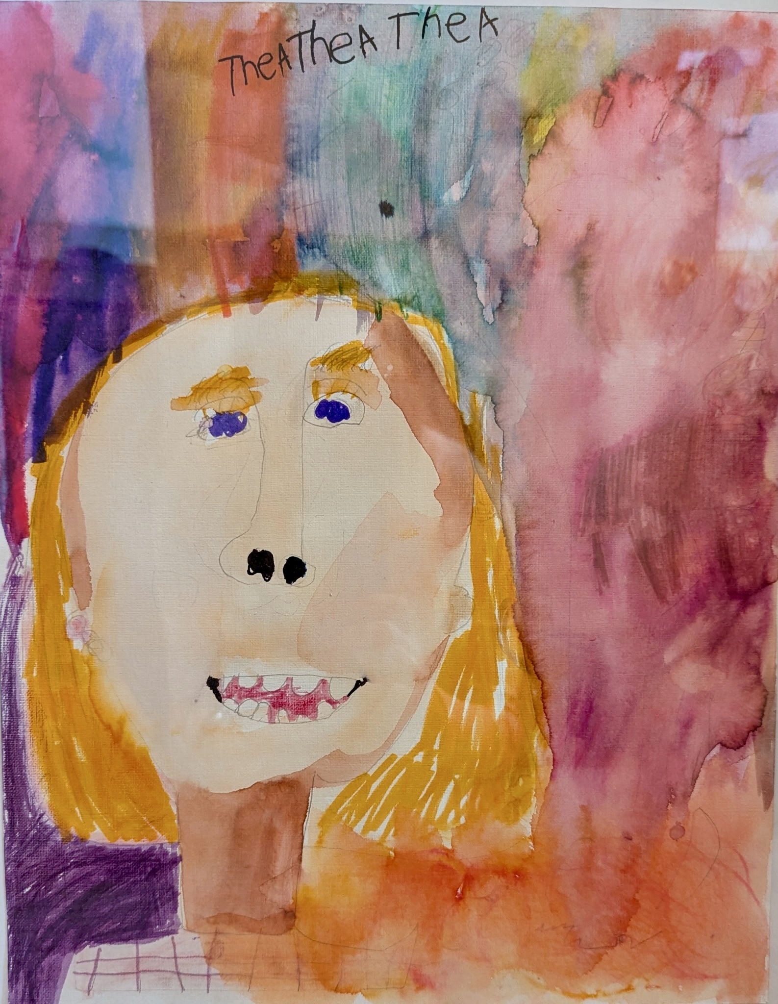"Self Portrait" - Thea, 7