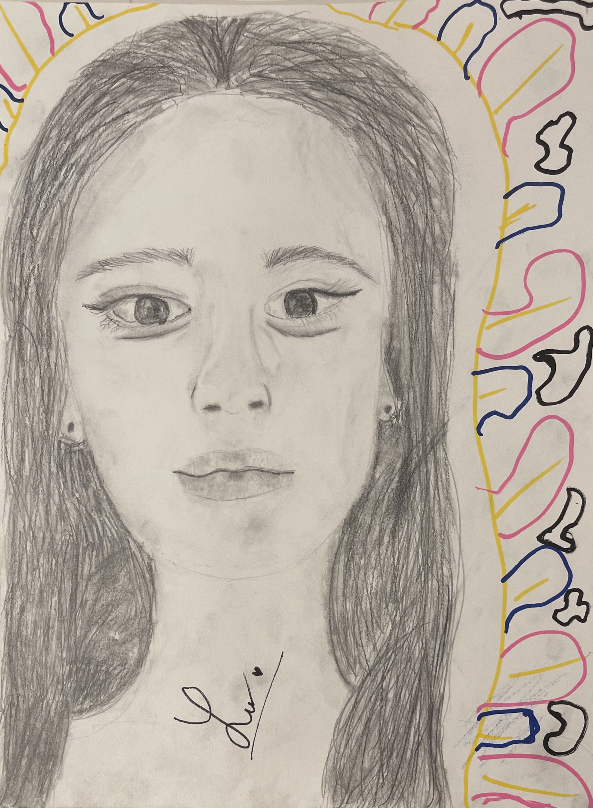 "Self Portrait" - Lucy, 10