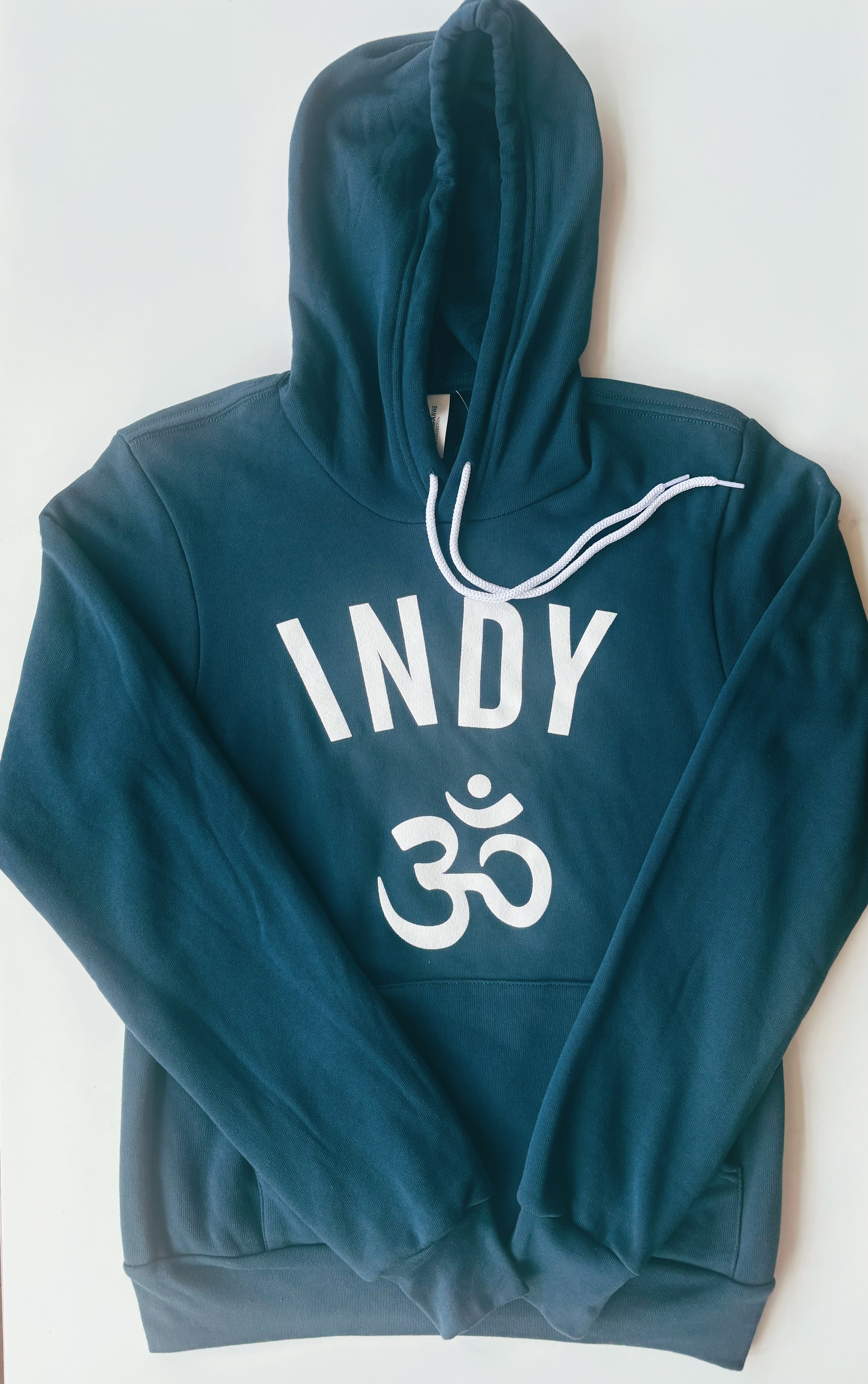 Invoke Indy Om Hoodie Blue (front).jpeg