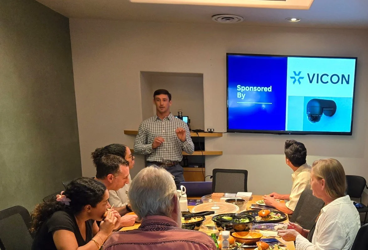 CG Security Consulting providing training on low voltage cabling requirements and other technical information for a group of architects