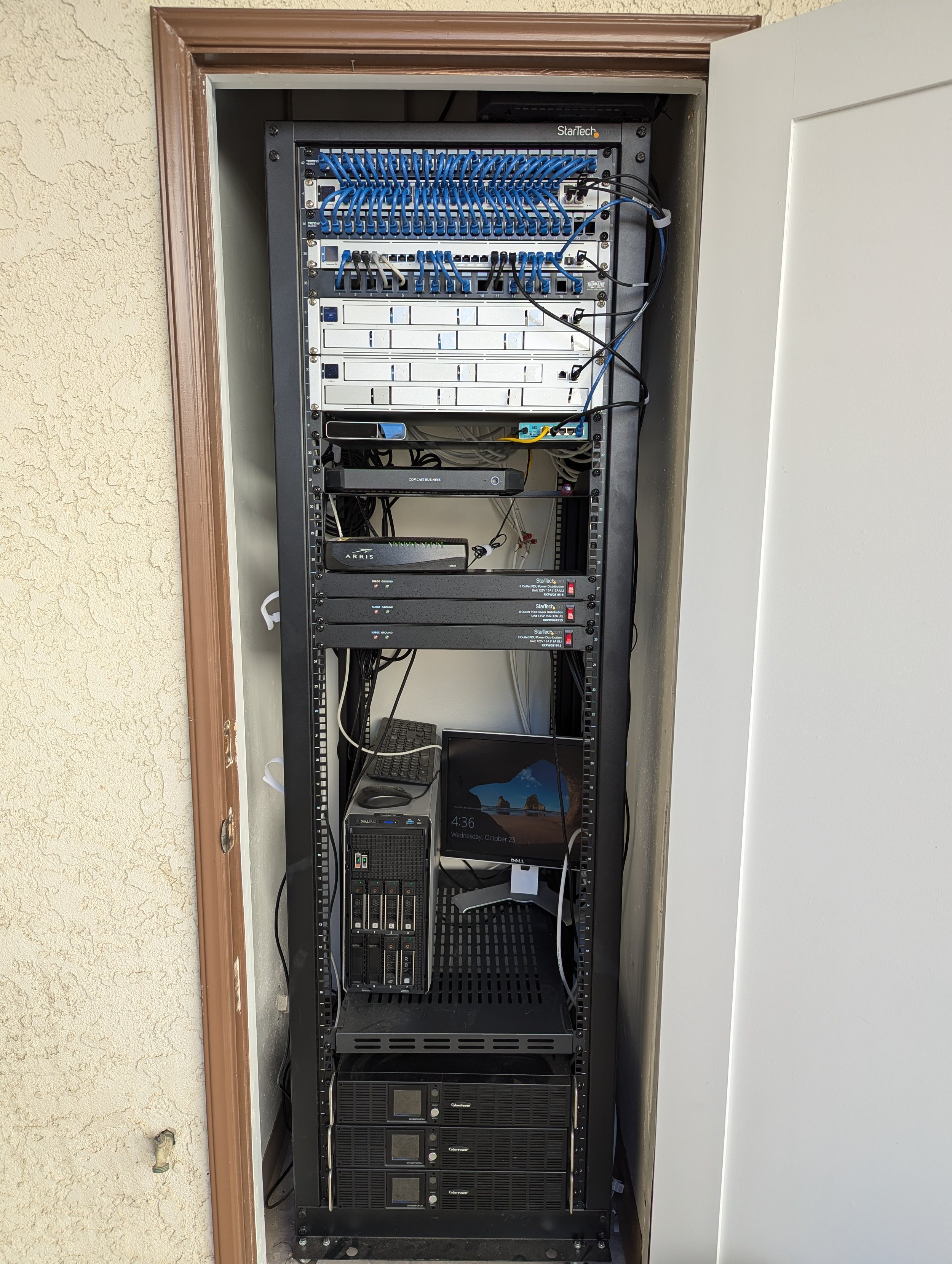 Server rack installation