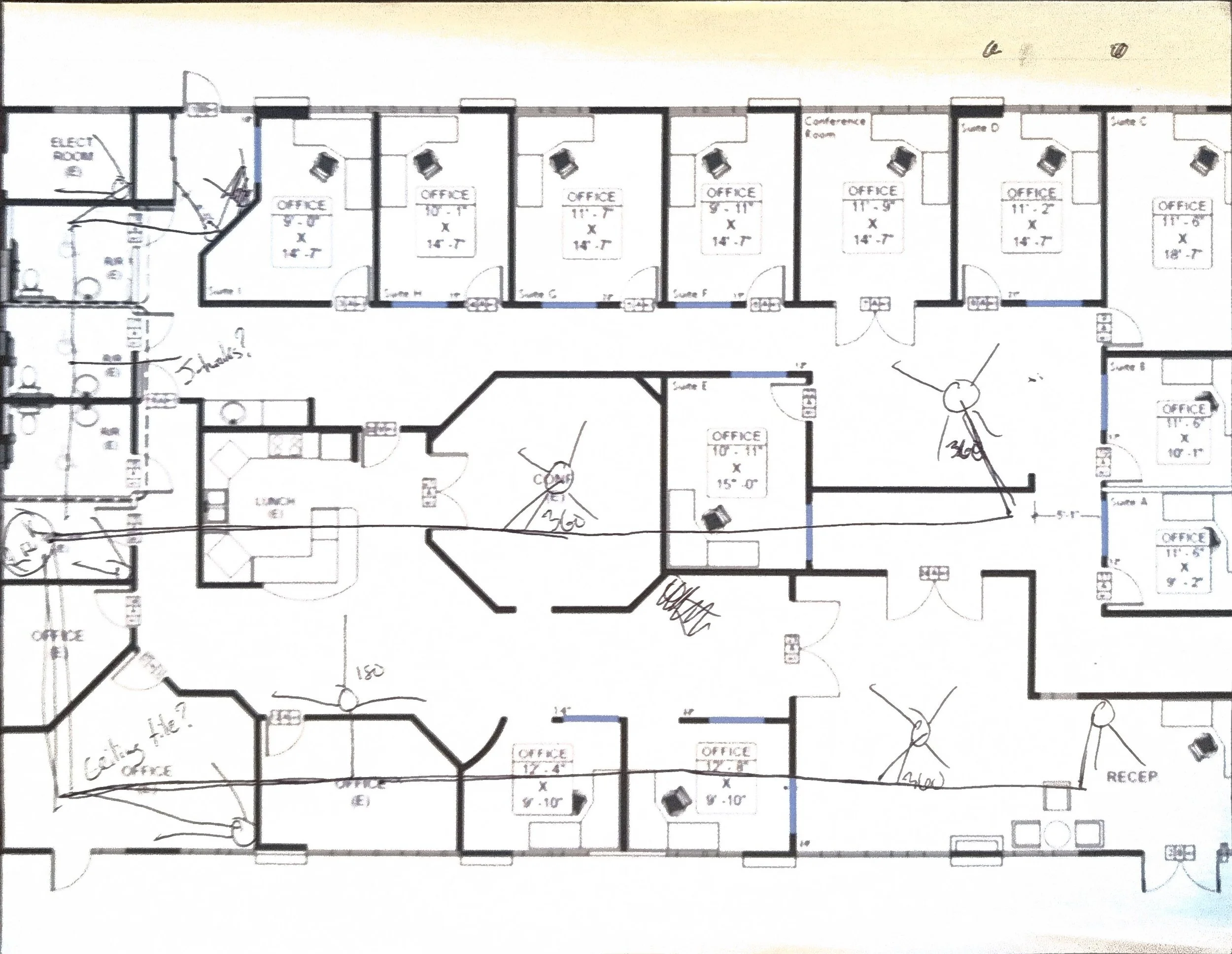 Hand-drawn security drawings