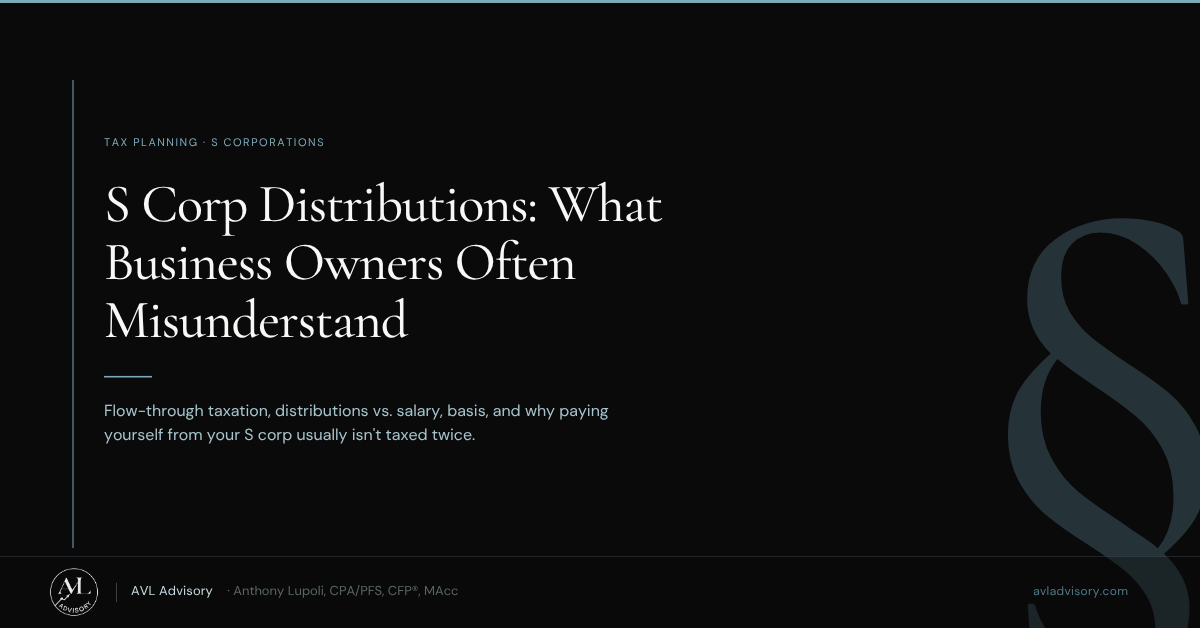 S-Corp Distributions: What Business Owners Often Misunderstand