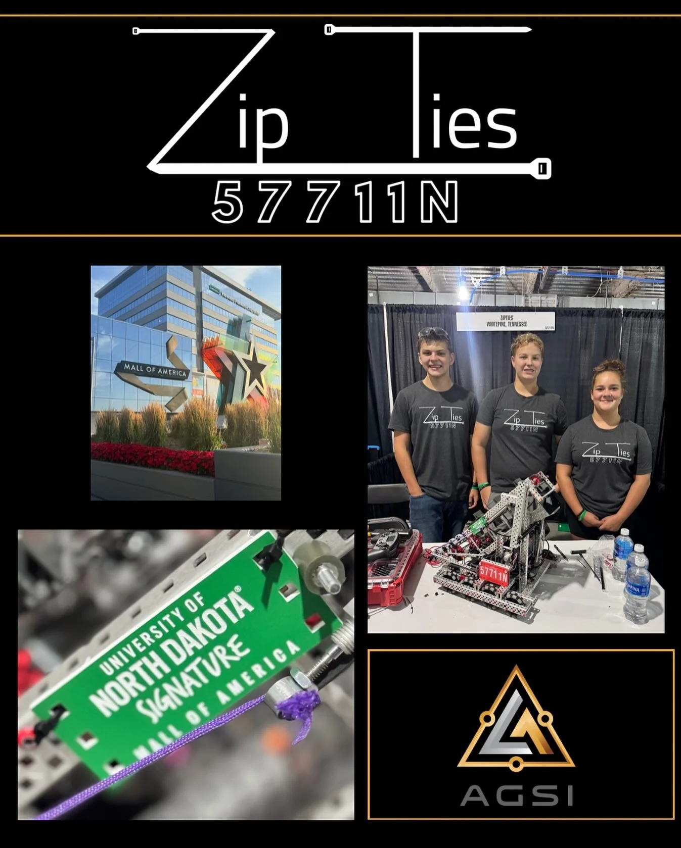 Good luck to ZipTies (57711N) as they kick off their season at the University of North Dakota Signature Event — held at none other than the Mall of America! We’re so proud of all the hard work you’ve put in over the summer, and can&