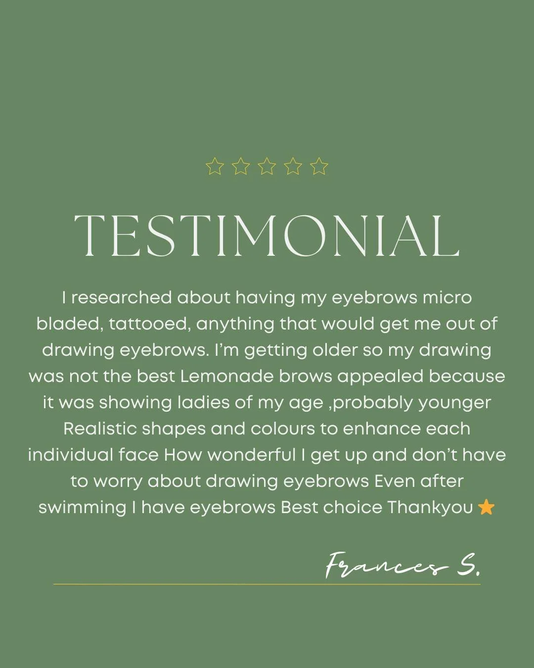 I researched about having my eyebrows micro bladed, tattooed, anything that would get me out of drawing eyebrows. I&rsquo;m getting older so my drawing was not the best Lemonade brows appealed because it was showing ladies of my age ,probably younger