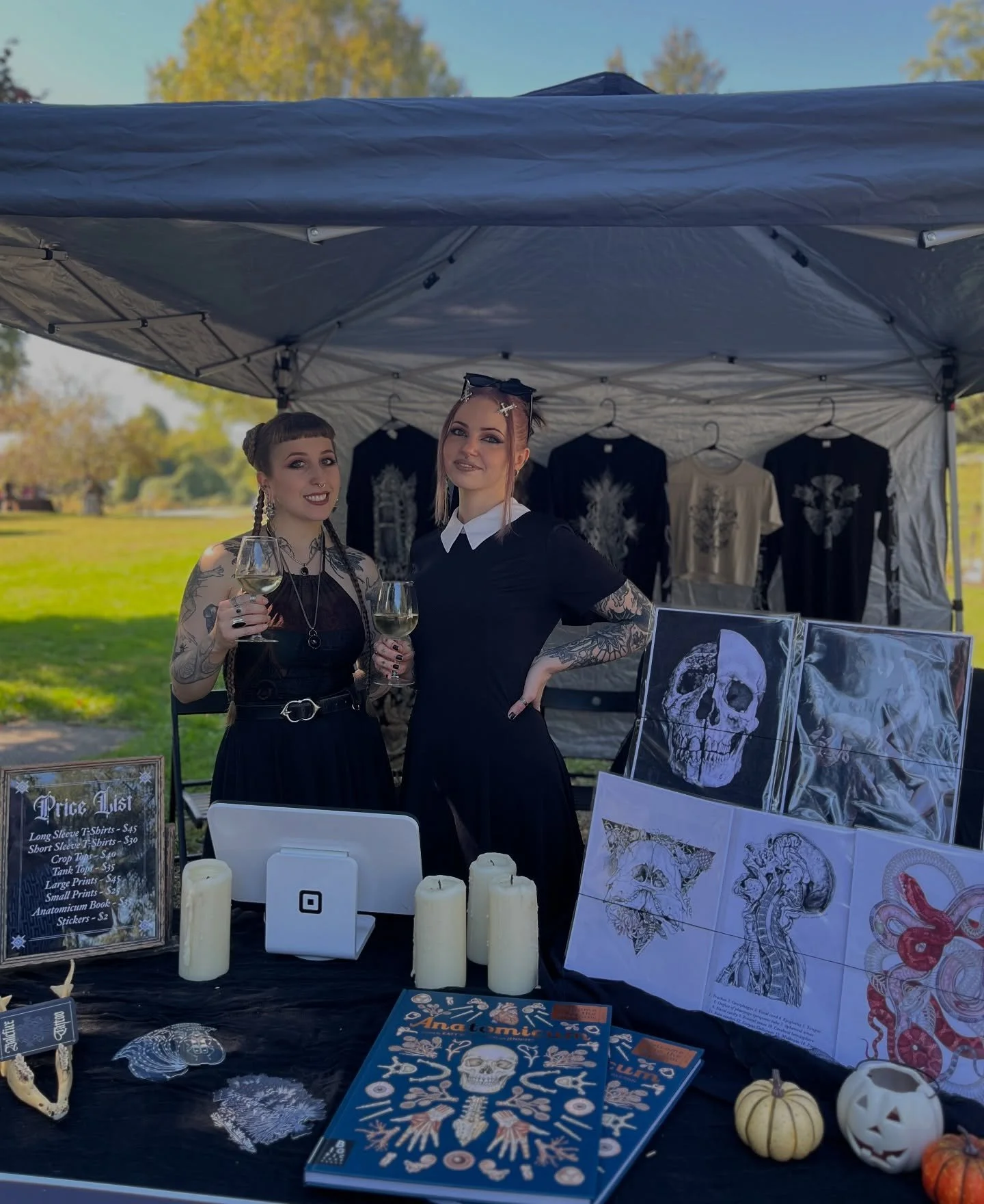 We will be vending again at the ChaddsFord Winery Trick-or-treat event from 12pm-7pm today October 18th! We will have t-shirts, blankets, artwork, and stickers available for sale! So come drink some wine and check out our booth! The winery will be op