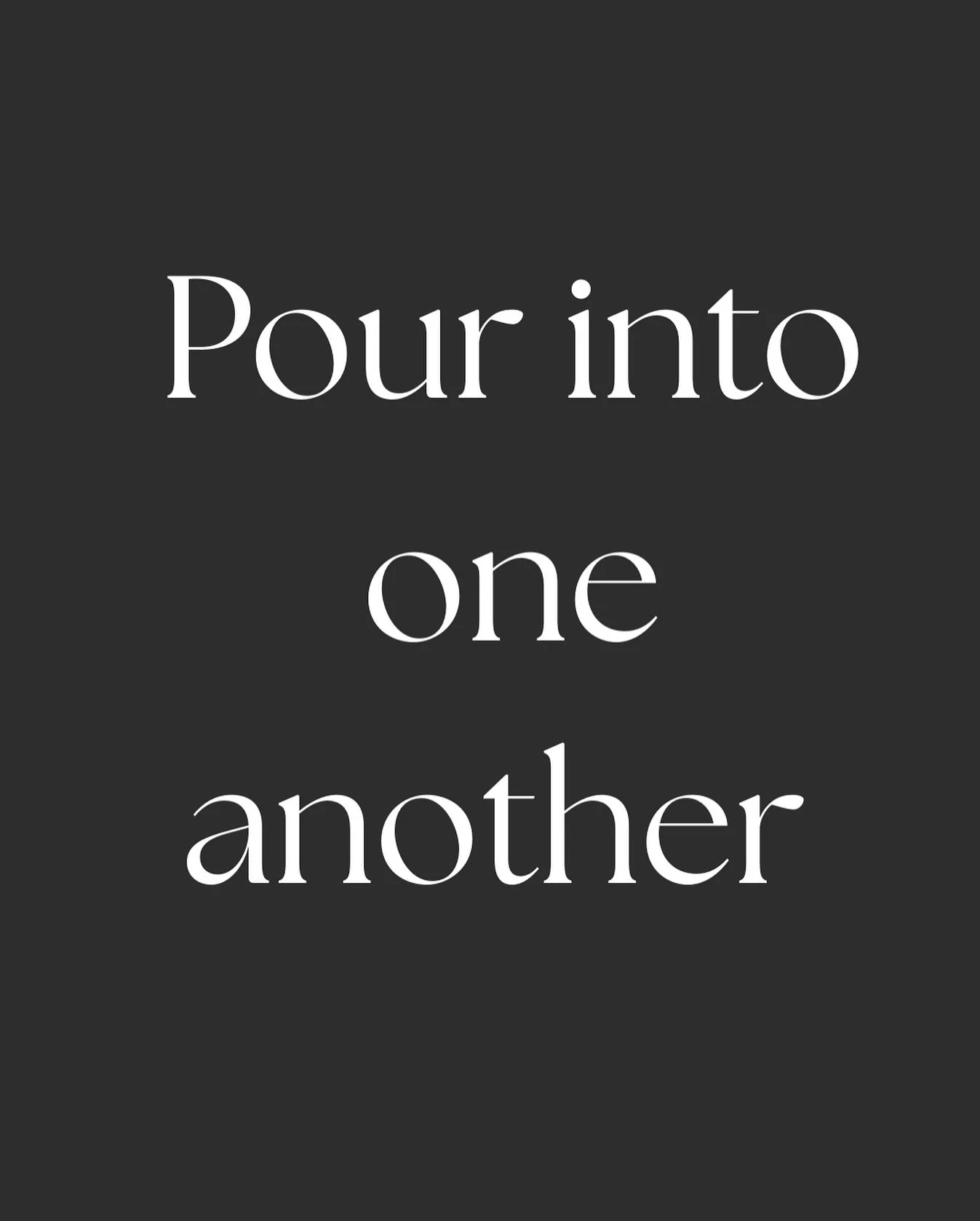 ☕Just as Christ pours His love into us daily, we&rsquo;re called to pour that same love into each other. Community isn&rsquo;t just about being filled&mdash;it&rsquo;s about becoming the overflow in someone else&rsquo;s life.

&ldquo;Therefore encour
