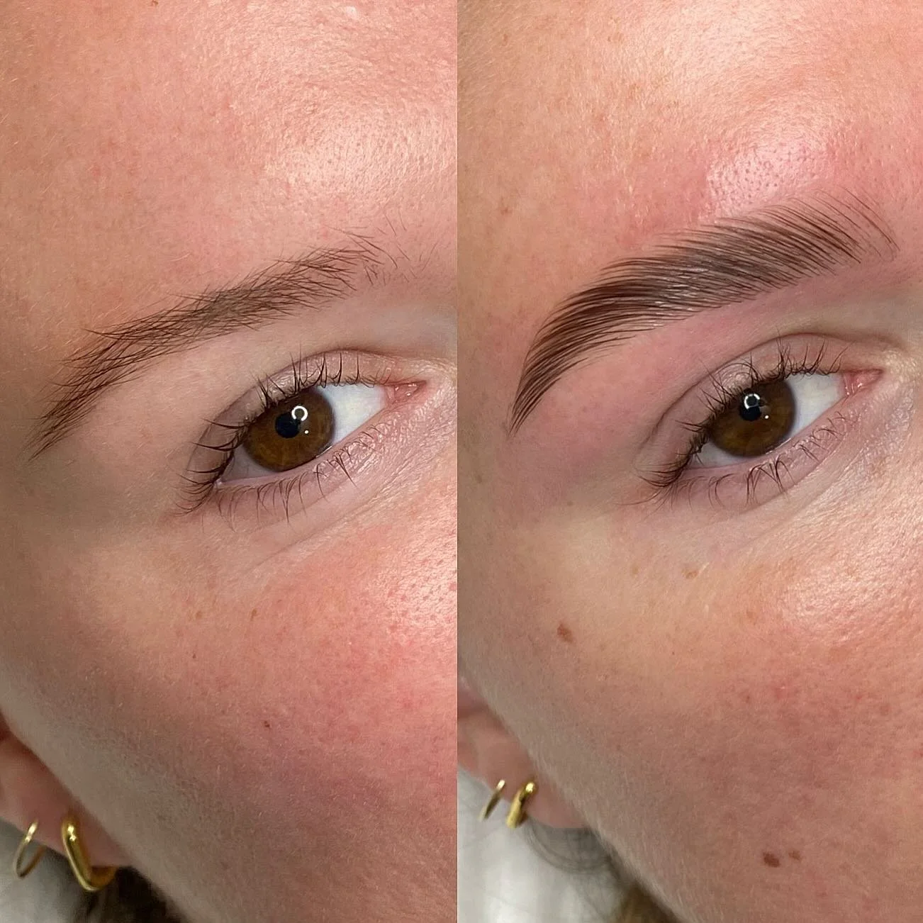 Brow laminations as soft as this 👆🏼