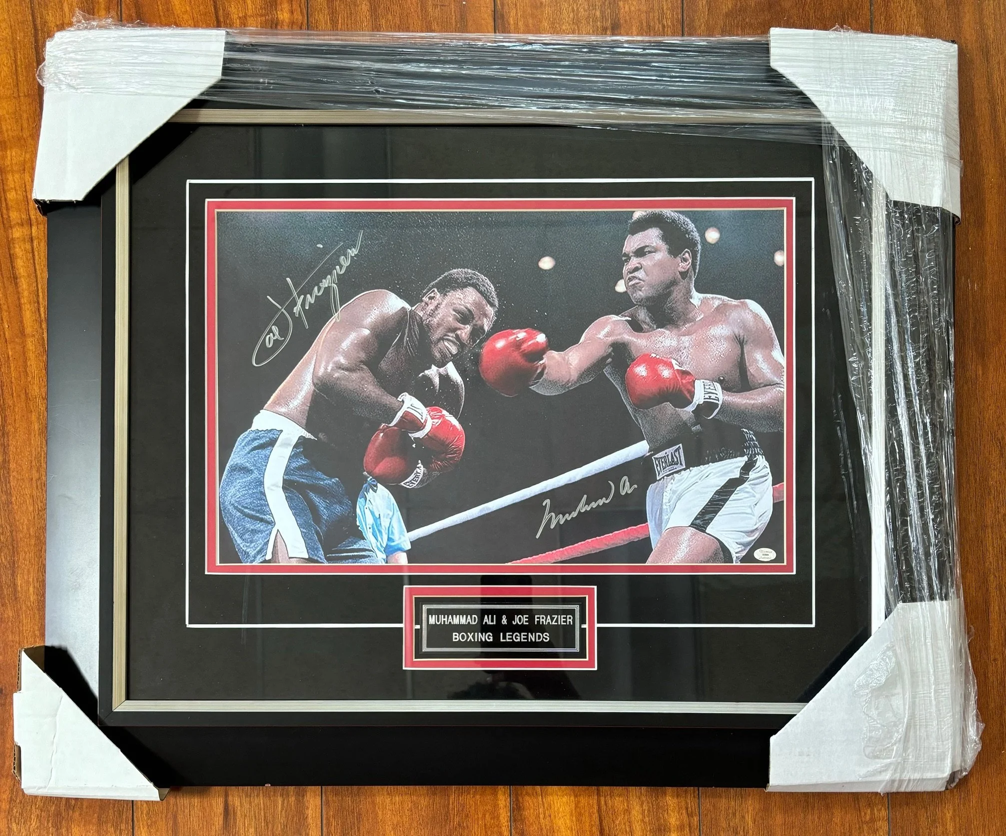 Muhammed Ali & Joe Frazier Autographed Photo *Very Rare*