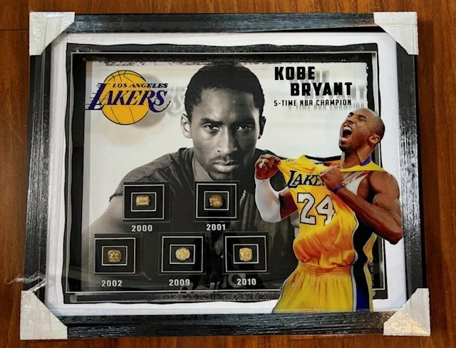 Kobe Bryant Five EXACT Replica NBA Finals Rings