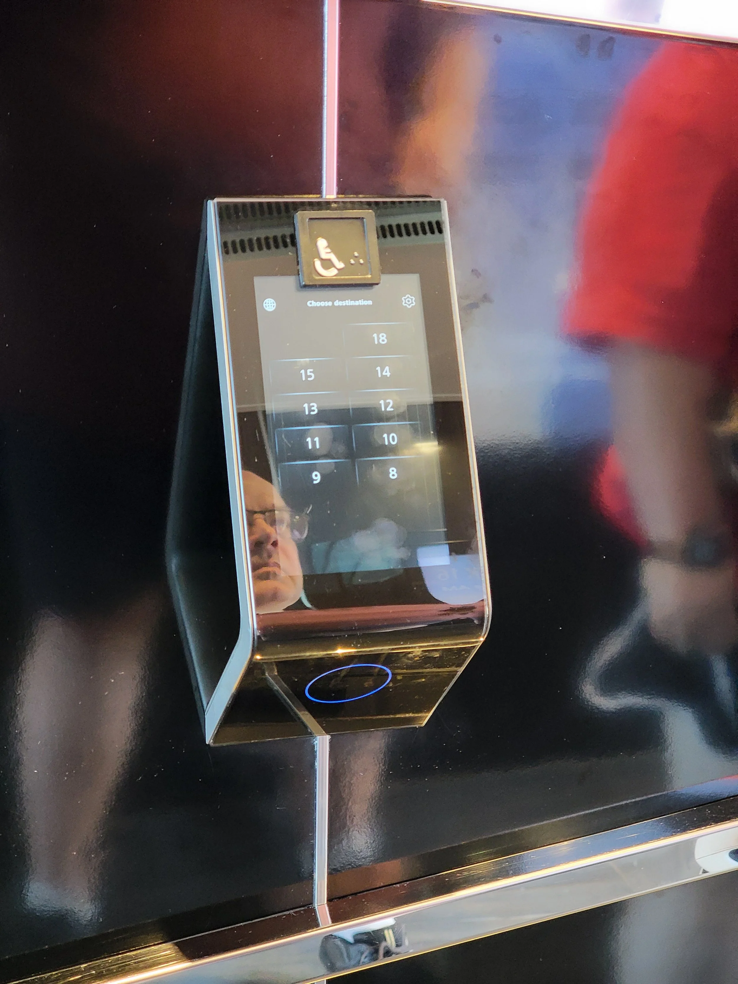Elevator touch screen