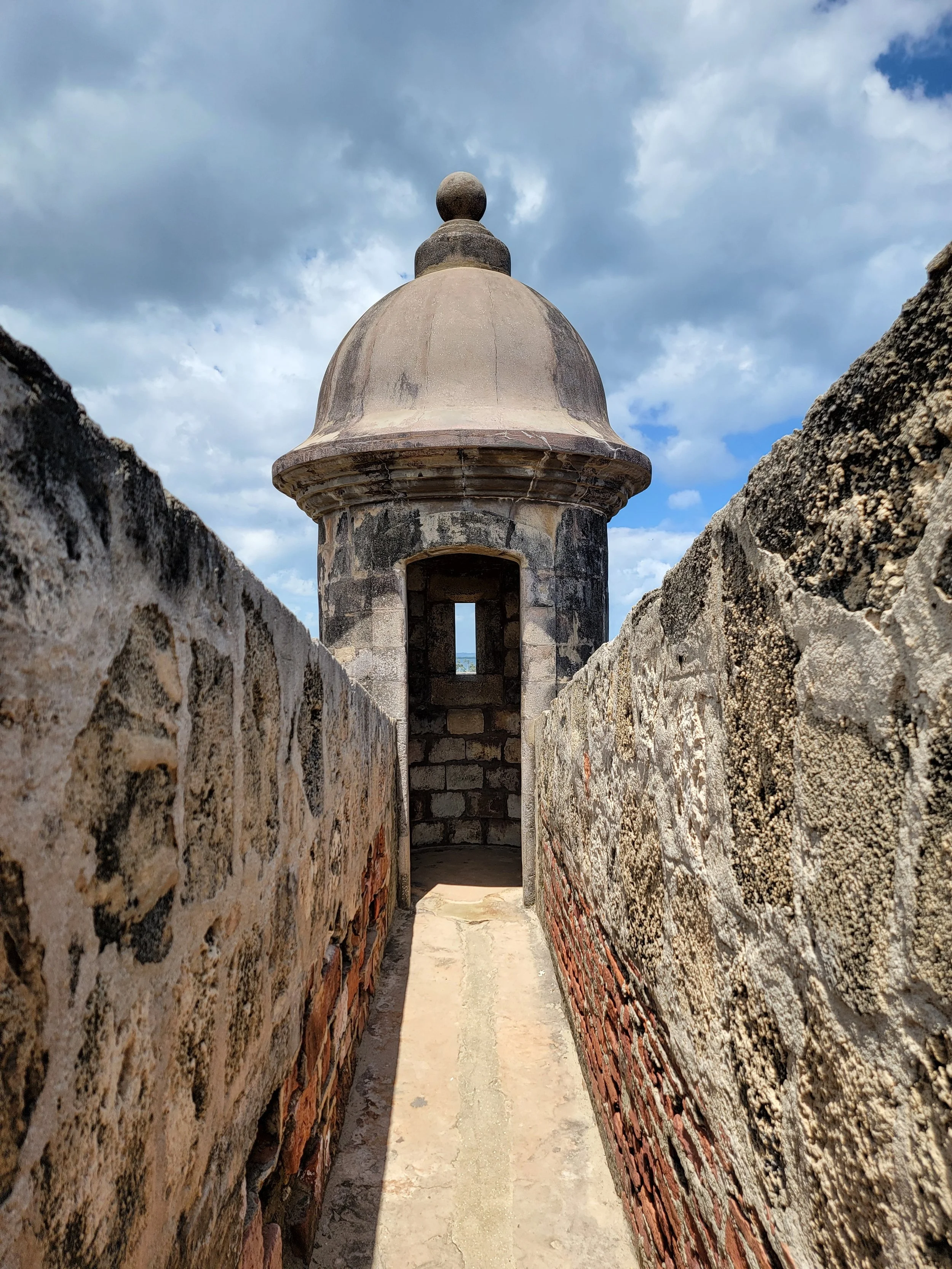 sentry box at El Morro in San Juan Puerto Rico