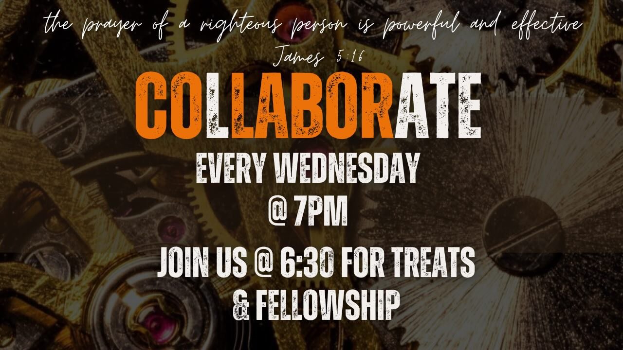 This will be our last Collaborate of 2025! Let&rsquo;s come ready to do business with the Holy Spirit - there is much on the Father&rsquo;s heart! ❤️🌎🙏🏻

Pastor Dana also has a special Hanukah treat for us! 🕎