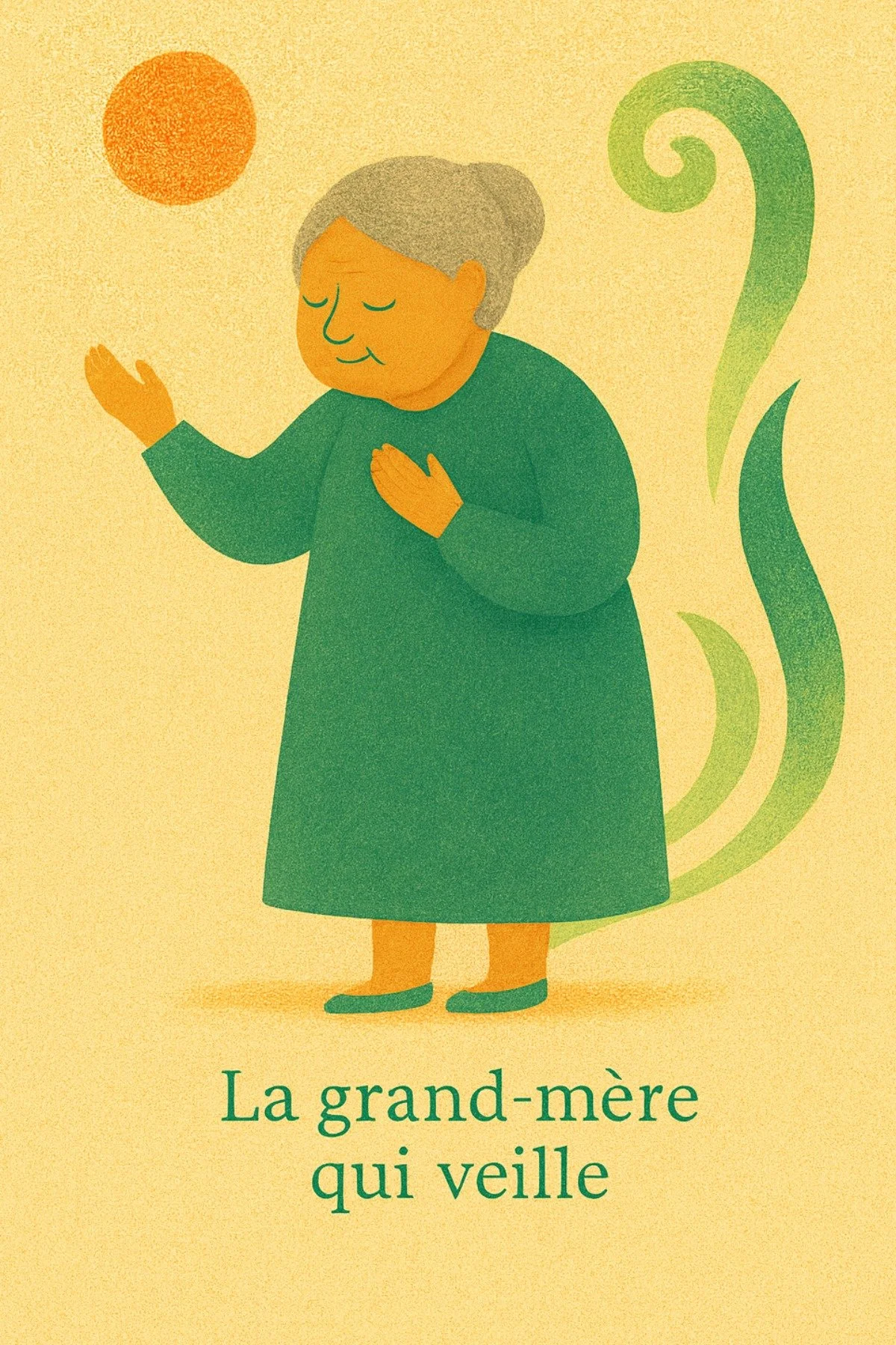 ✨ Carte du jour ✨
La Grand-M&egrave;re qui veille 🌙

Tu n&rsquo;avances jamais seule.
Derri&egrave;re toi, des g&eacute;n&eacute;rations veillent,
portent ta force et b&eacute;nissent ton chemin.

Aujourd&rsquo;hui, marche avec confiance,
ta lumi&eg