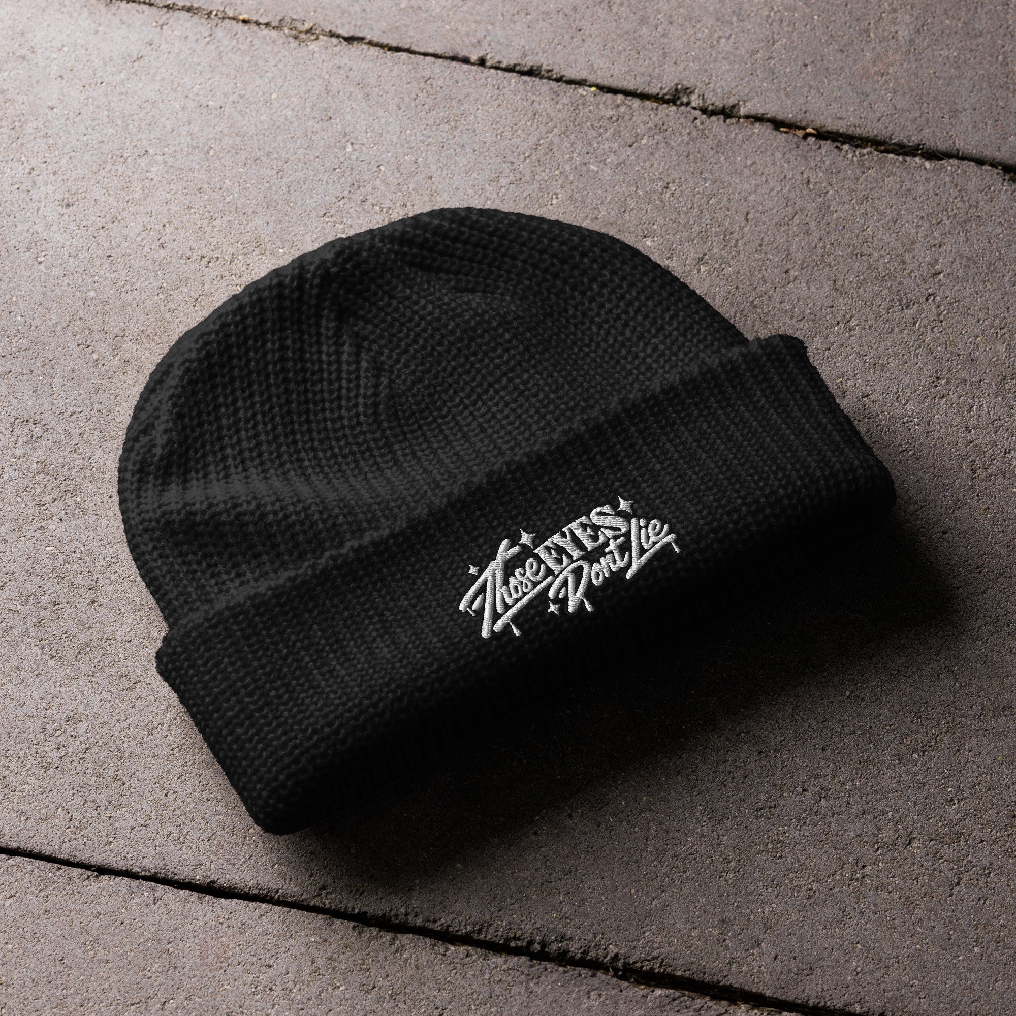 Those Eyes Don't Lie Beanie - Black