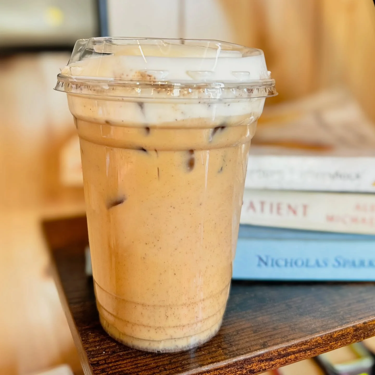 Our iced latte always gives main character energy 🤎✨
also&hellip; we&rsquo;ve noticed we&rsquo;ve been a little quiet on here lately 👀
we&rsquo;re going to try to show up more ((especially in stories)) because there&rsquo;s too much good stuff happ