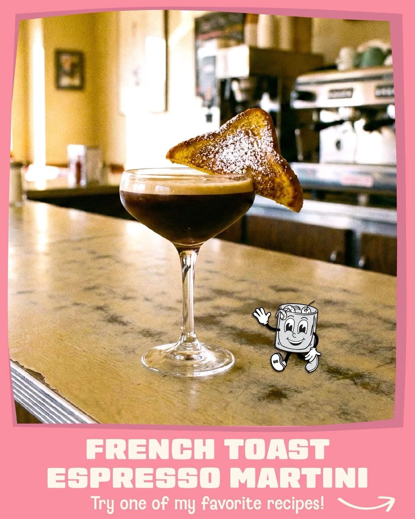 National Espresso Martini Day is Sunday&hellip;but we&rsquo;re clocking in early. ☕️

The French Toast Espresso Martini! Diner sweetness meets espresso energy. Swipe for the guest check recipe. And maybe make two...you&rsquo;ve got two hands!