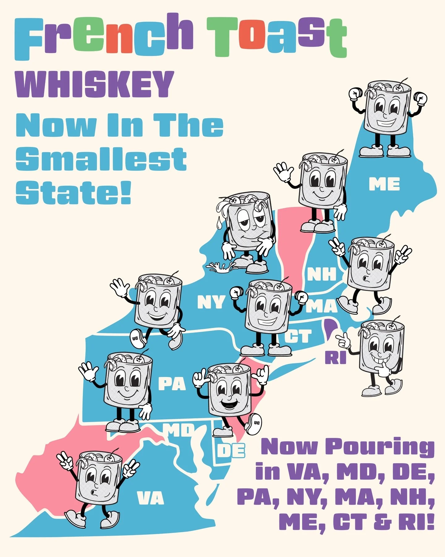 Rhode Island, we&rsquo;ve arrived! 🥃 Find Uncle Charlie&rsquo;s French Toast Whiskey on shelves now. Where to next? #FrenchToastWhiskey