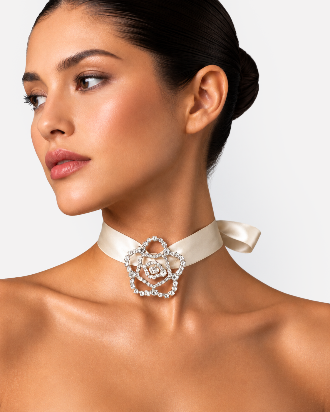 RIBBON CHOCKER IVORY SATIN MODEL FRONT.png (Copy)
