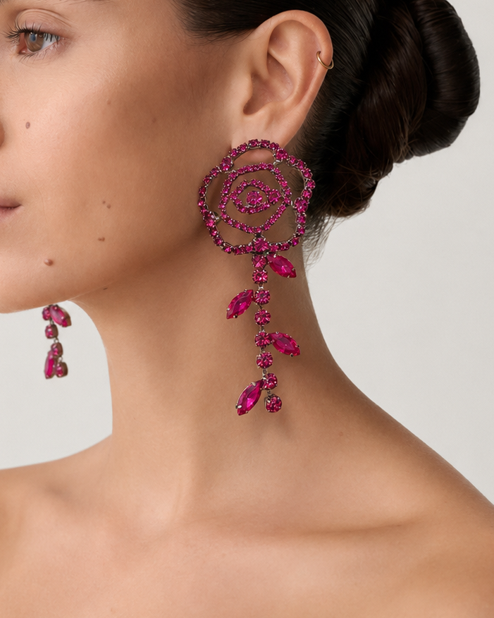 FUCHSIA EARRINGS FRONT MODEL.PNG