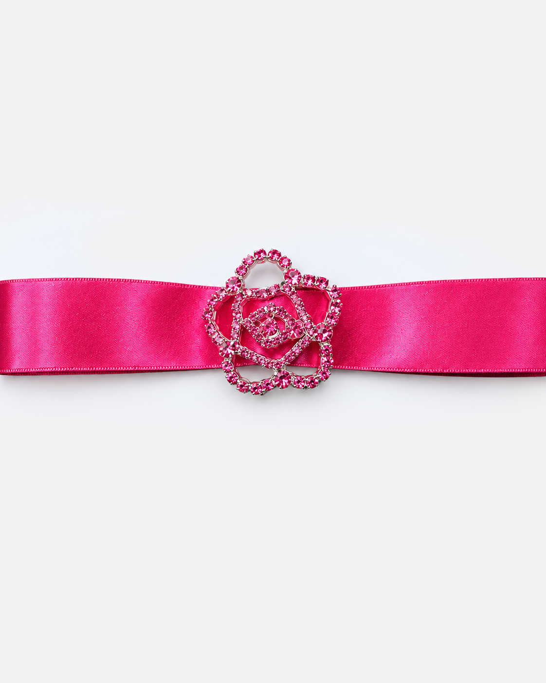 RIBBON CHOCKER FUCHSIA SATIN FLAT FRONT.png