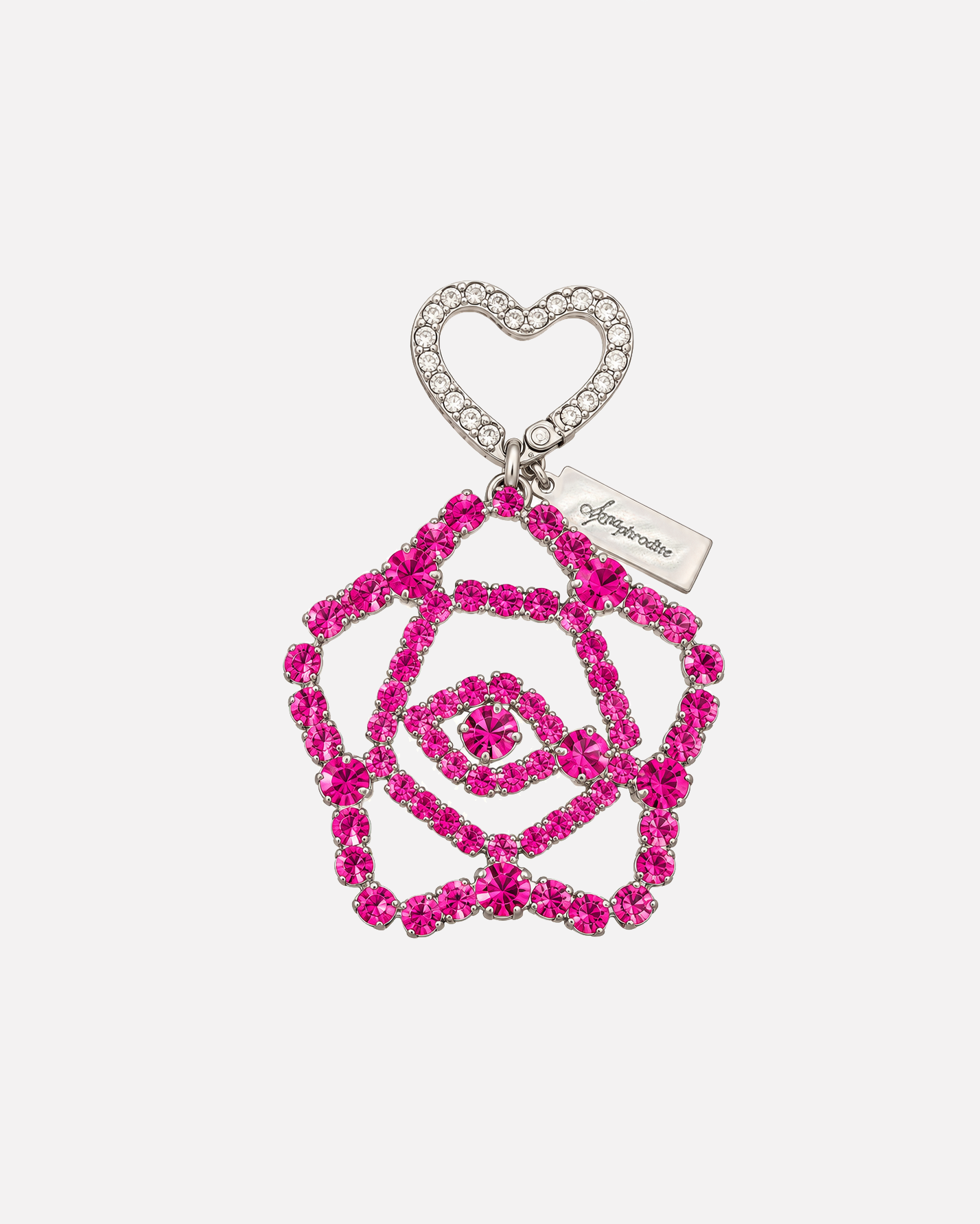 Rose Crystal Keychain