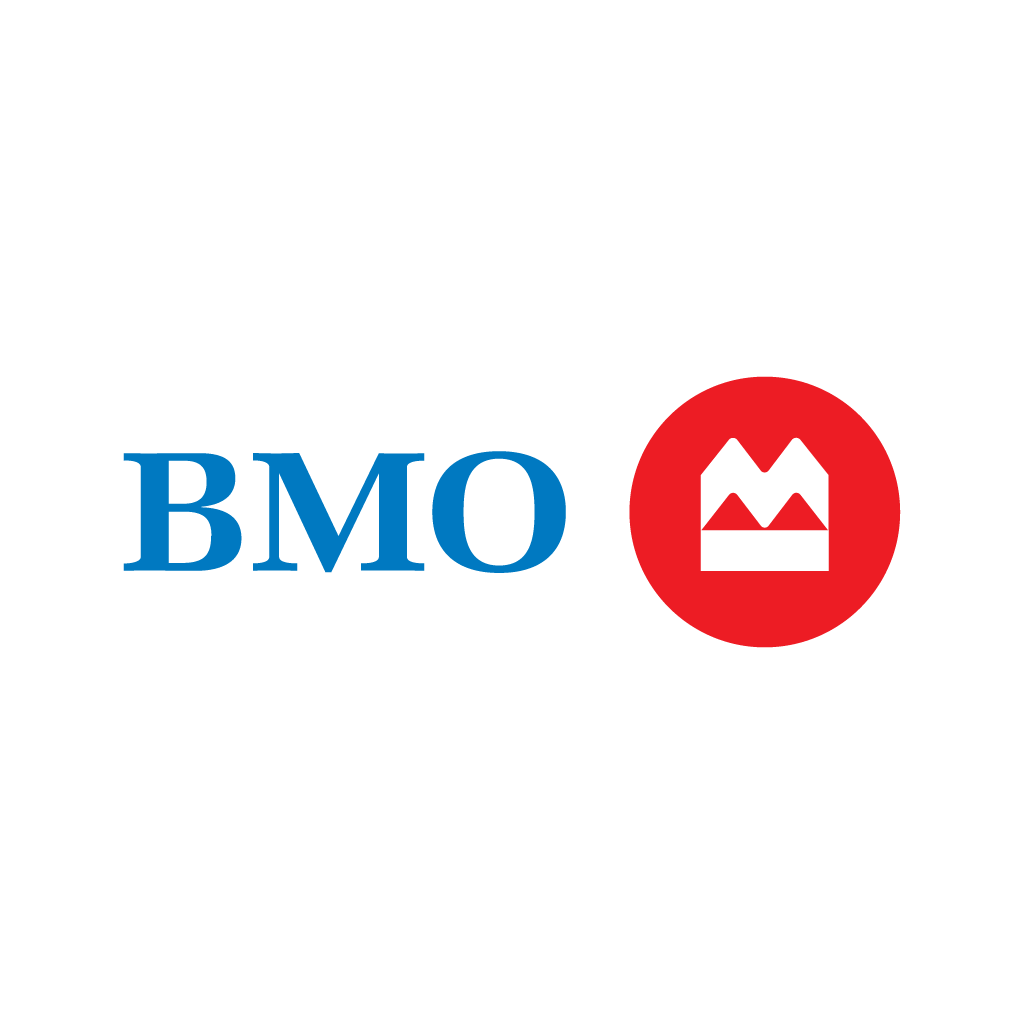 BMO logo with red circle and white crown symbol