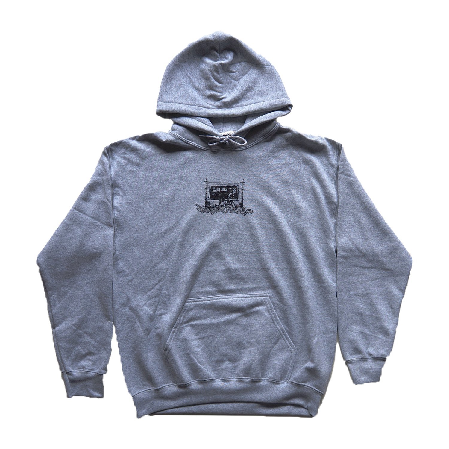 Design, hand screen printed hoodie for Western Cathedral, 2024