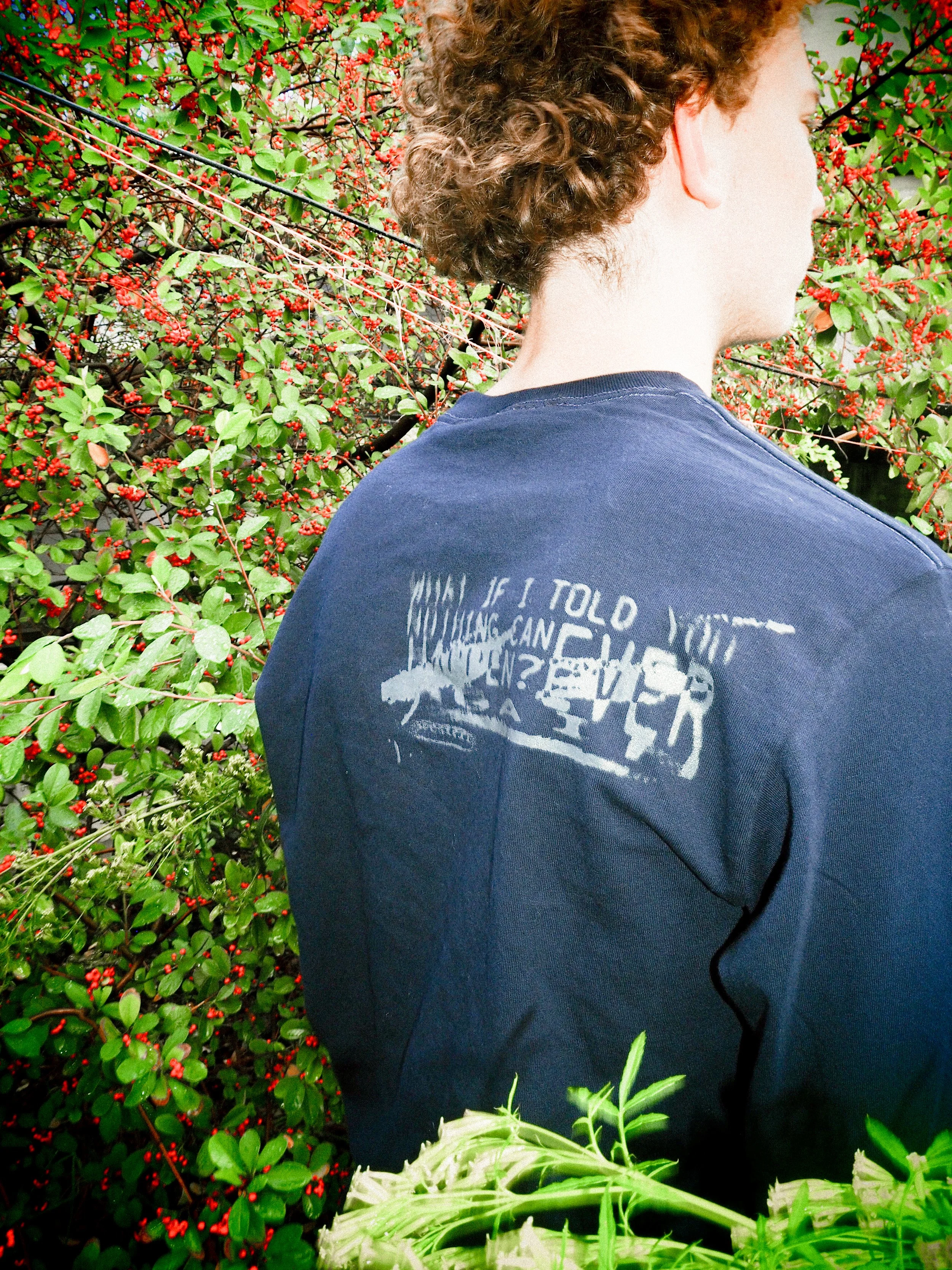 Western Cathedral - What If... Longsleeve T-shirt, Navy/Grey