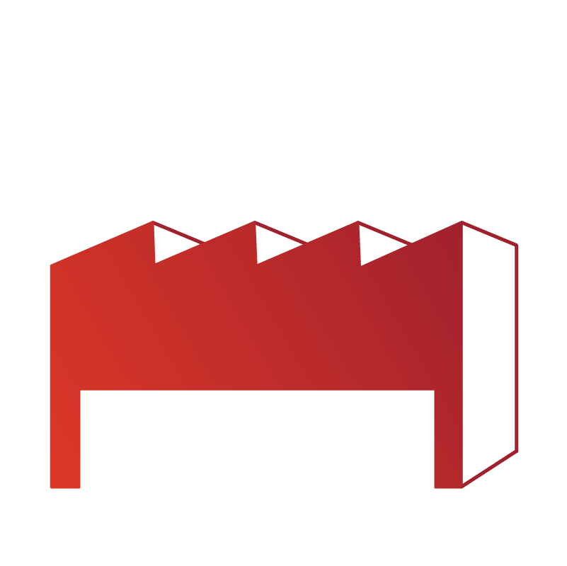 Industrial farm shed illustration