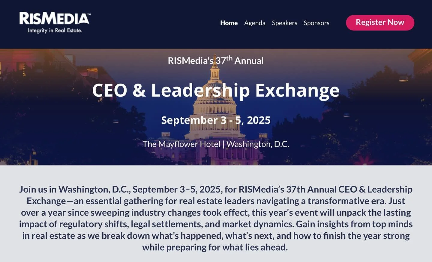 Day after Labor Day and what do I do? Jet off to the RISMedia CEO &amp; Leadership Exchange in DC. Always learning&hellip;

And who knows, maybe I can exchange my leadership... 😂 😳😎

#BeBetterBeBenchmark
#DiscoverBenchmark
#BenchmarkRealty

https: