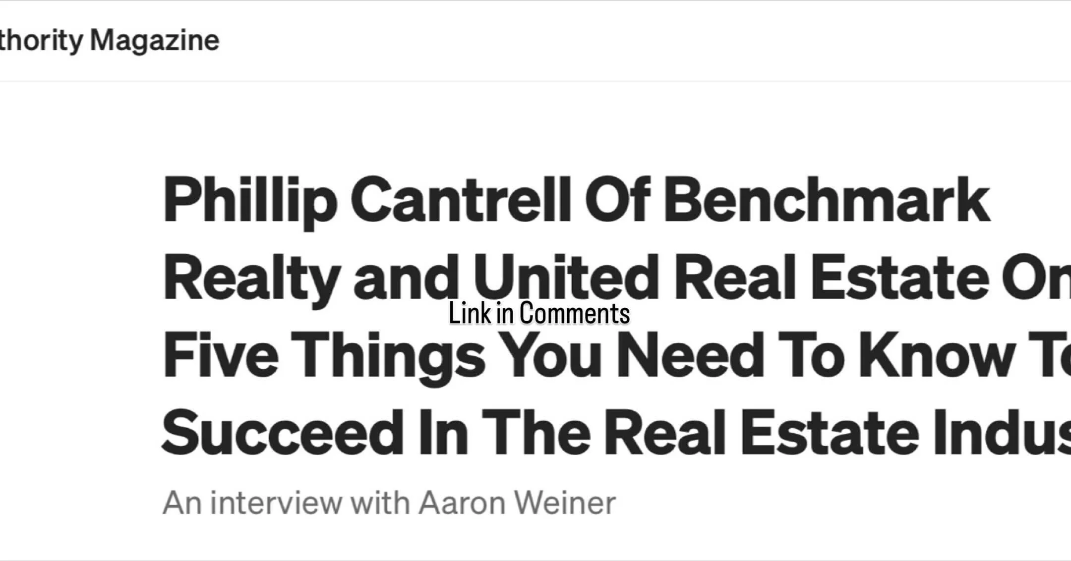 Was happy to be interviewed a few weeks ago for Authority Magazine and honestly forgot about it with the flurry of other projects. Recently released and wanted to share here. They did a great job! Hope it helps someone. Check it out at the link just 
