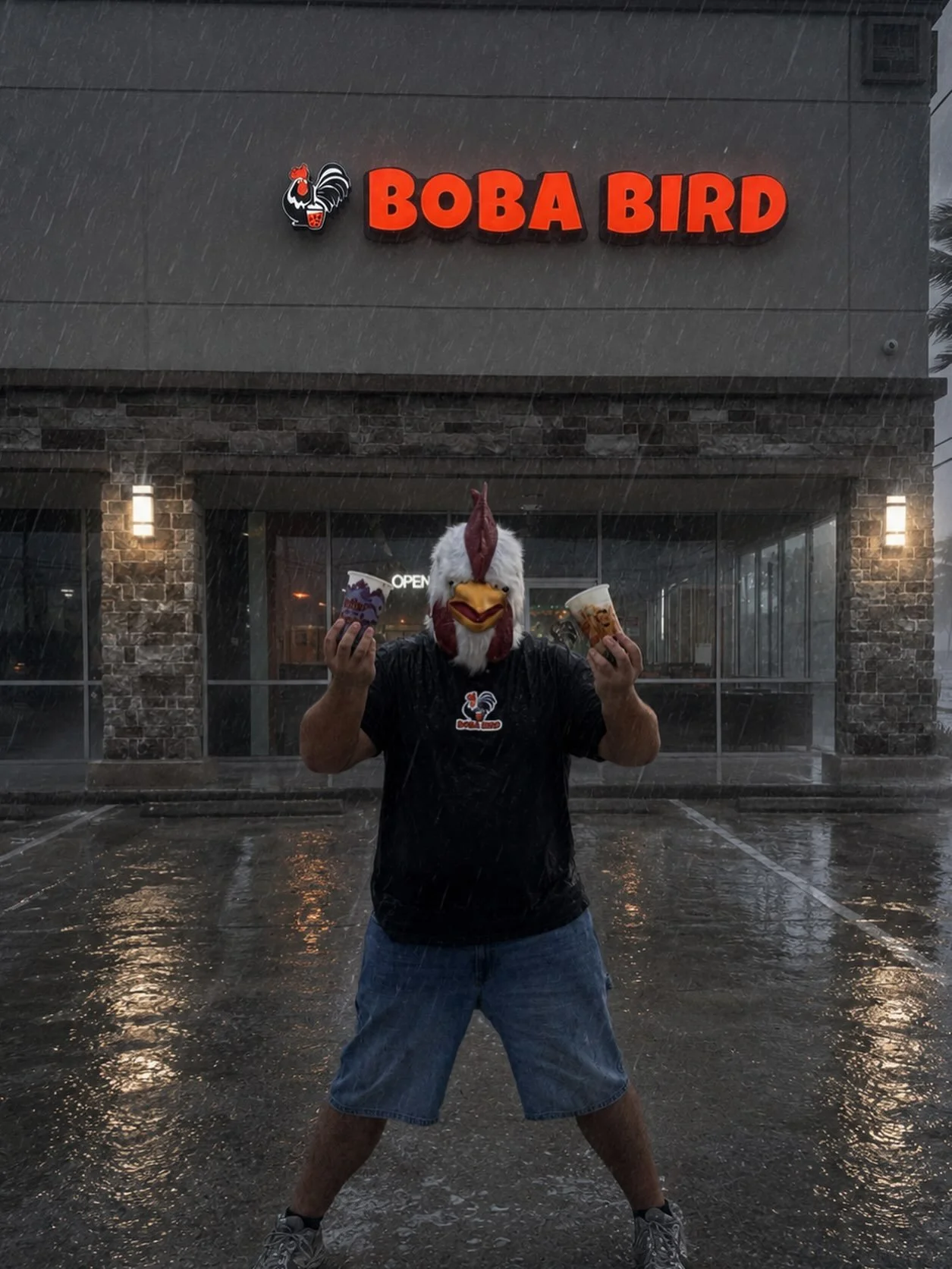 Rain or shine
We open 

#boba #tropicalstorm #aura