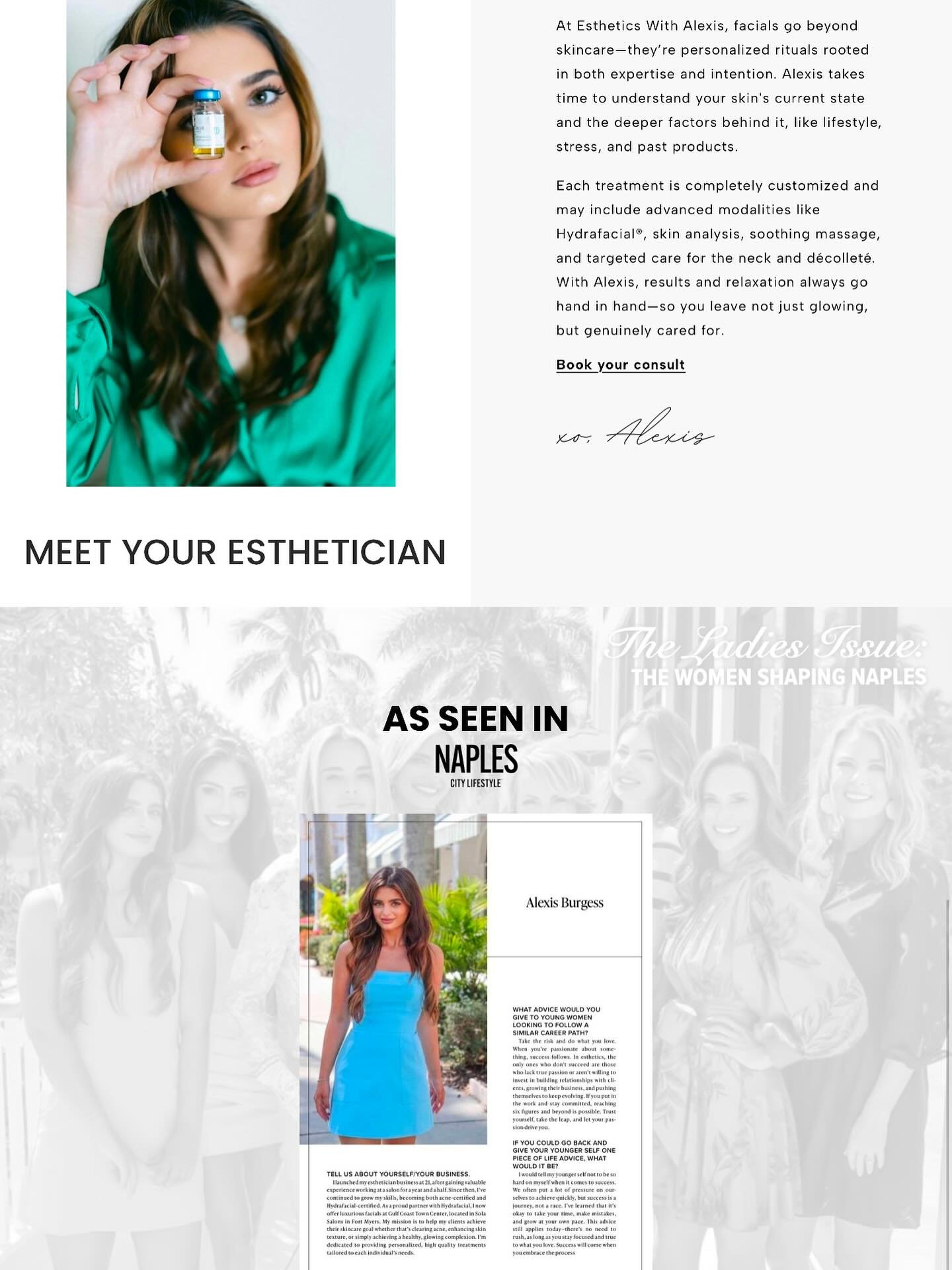 Have You Checked Out My Website Yet? ✨

If you love results-driven skincare, natural lashes, and treatments that actually work you&rsquo;ll love what I have waiting for you online. 💻 

My website is packed with
✔️ Service details + pricing
✔️ Before