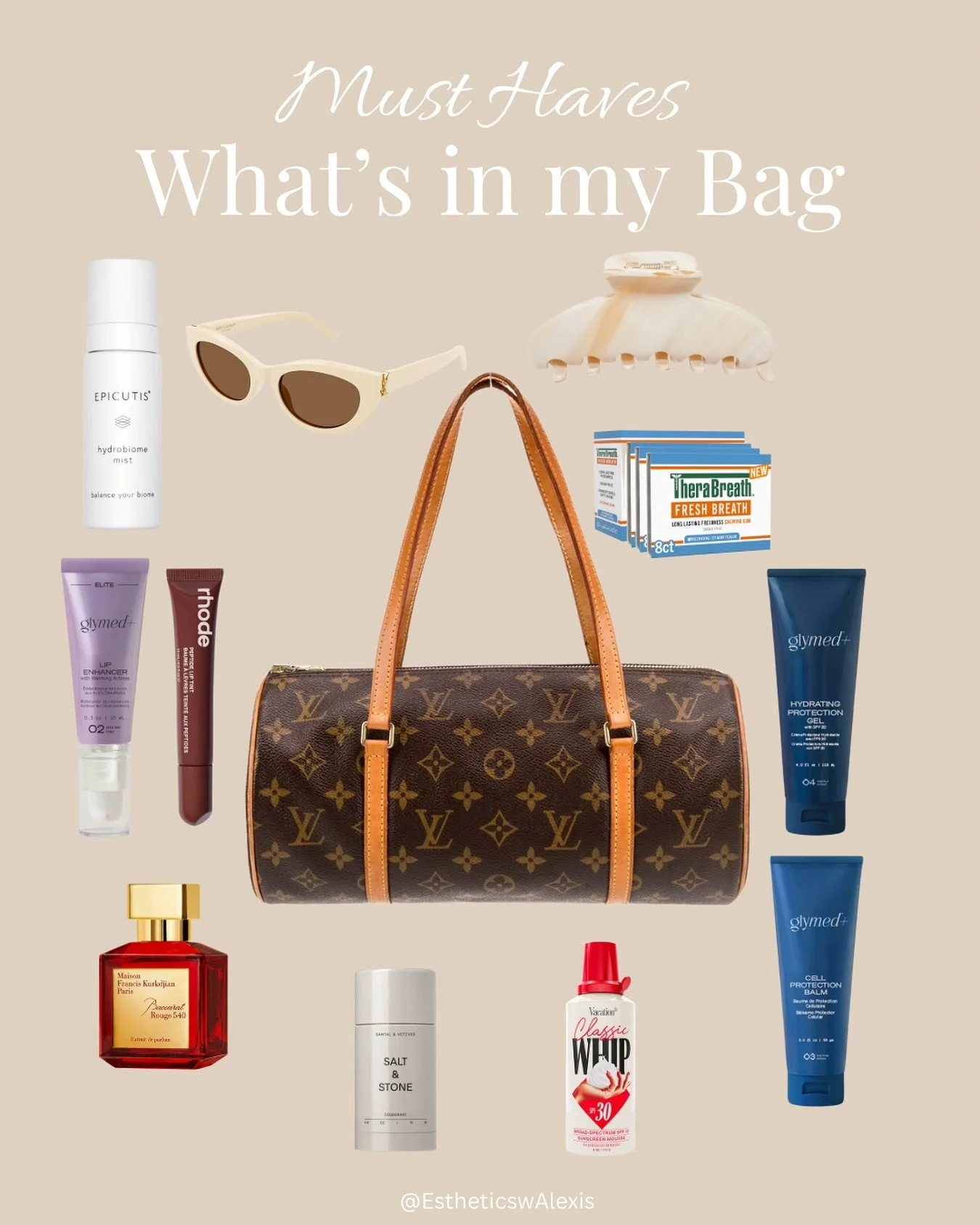 ✨ Must Haves ✨
My everyday essentials  skincare, fragrance, SPF, and little luxuries that keep me feeling put together.
Only thing missing? A picture of my golden retriever 🐾💛