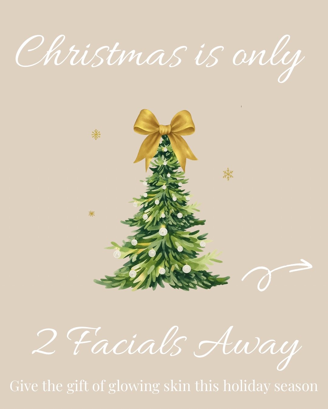 According to girl math&hellip; glowing skin before the holidays is basically essential. 🎁

Book your Hydrafacial, stock up on your skincare, and thank yourself later!