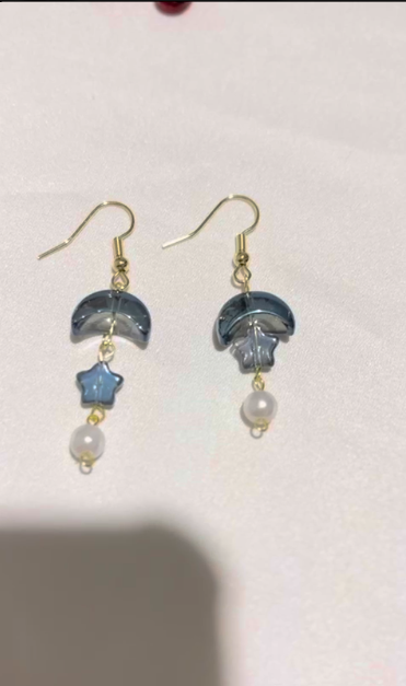 Star & Moon Earings