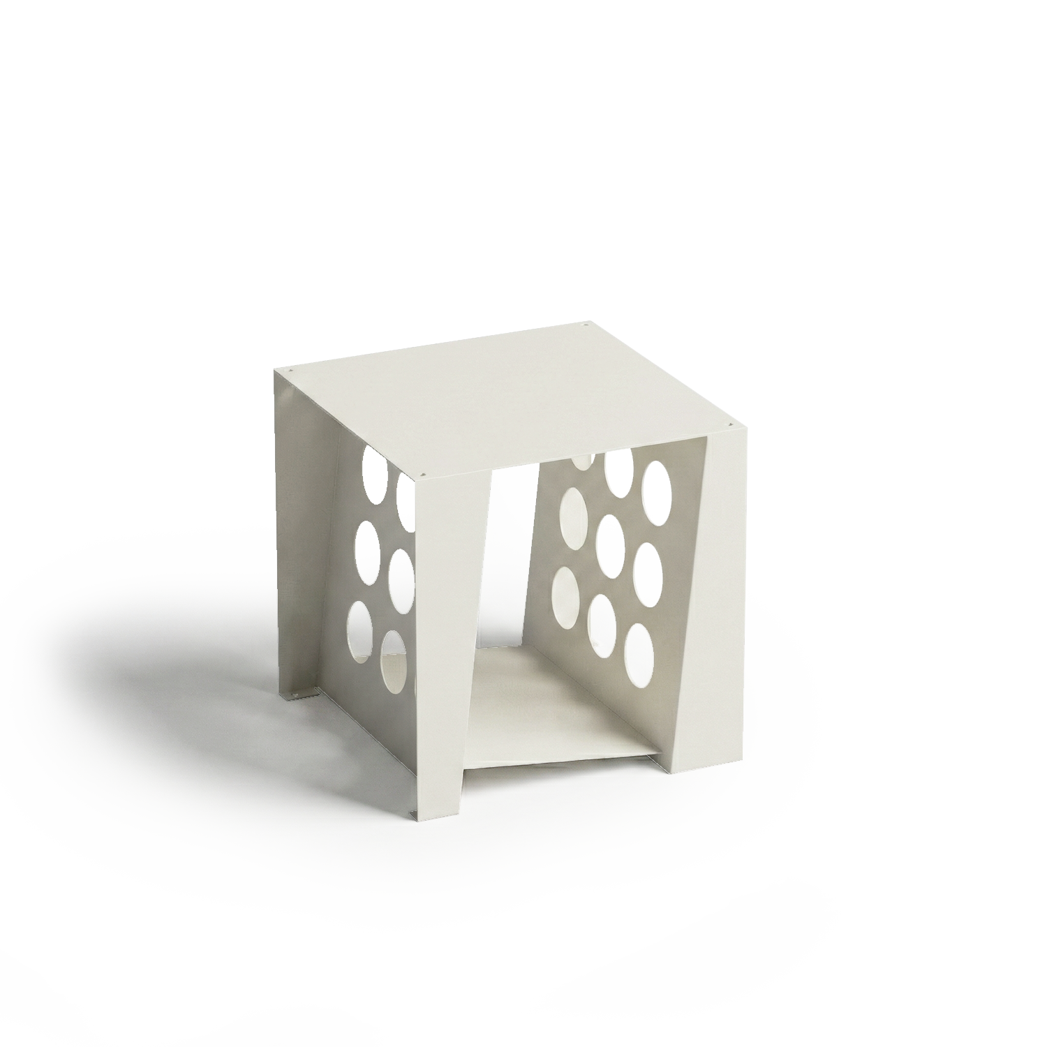 Modular Tilted Book Seat in matte white