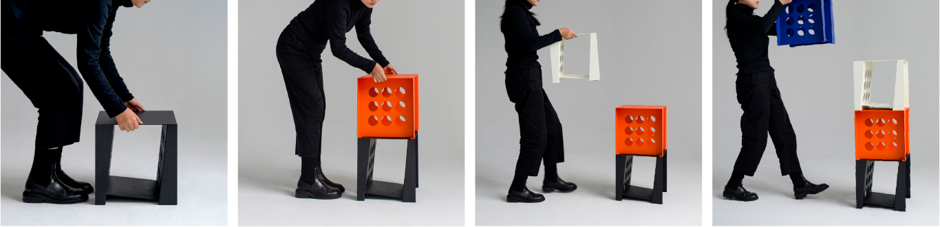 Stacking the Tilted Book Seats