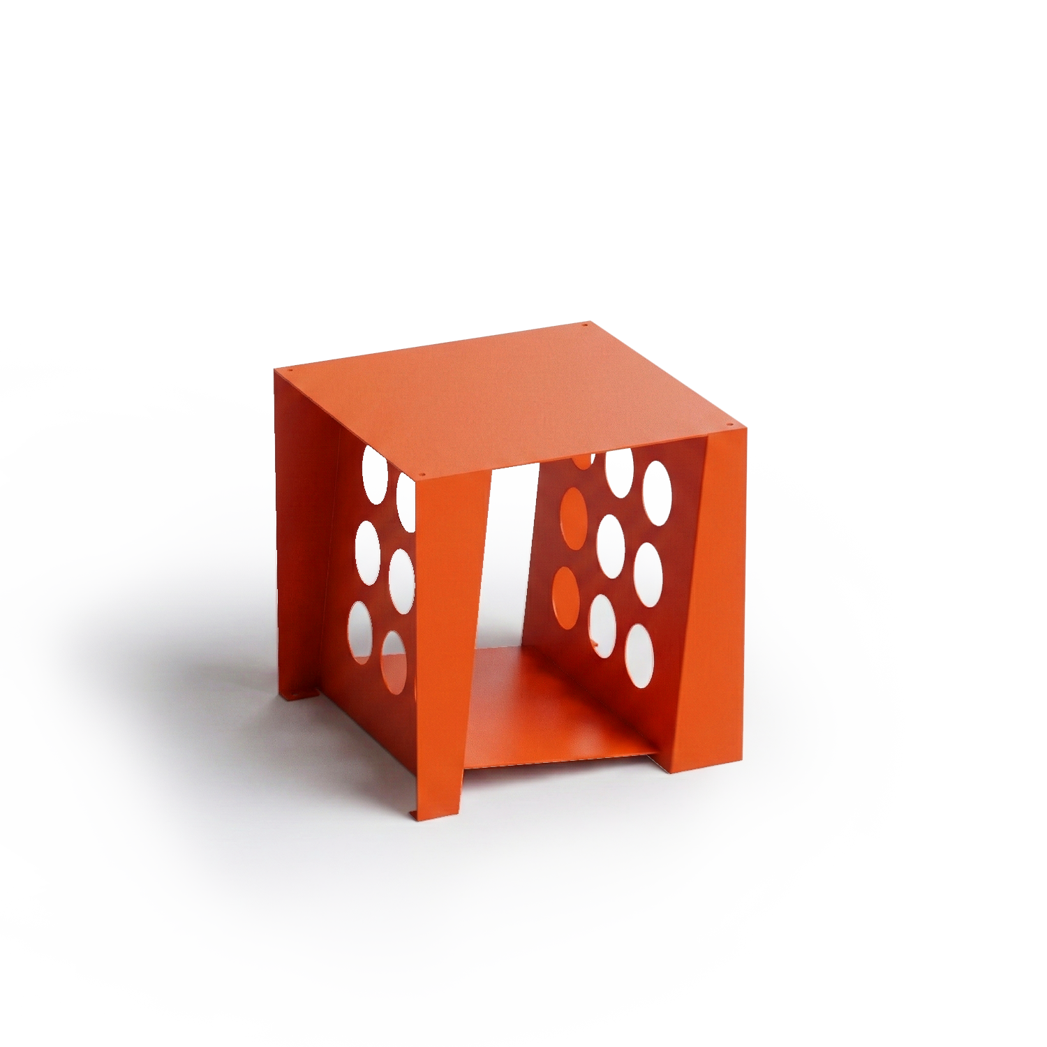 Modular Tilted Book Seat in matte orange