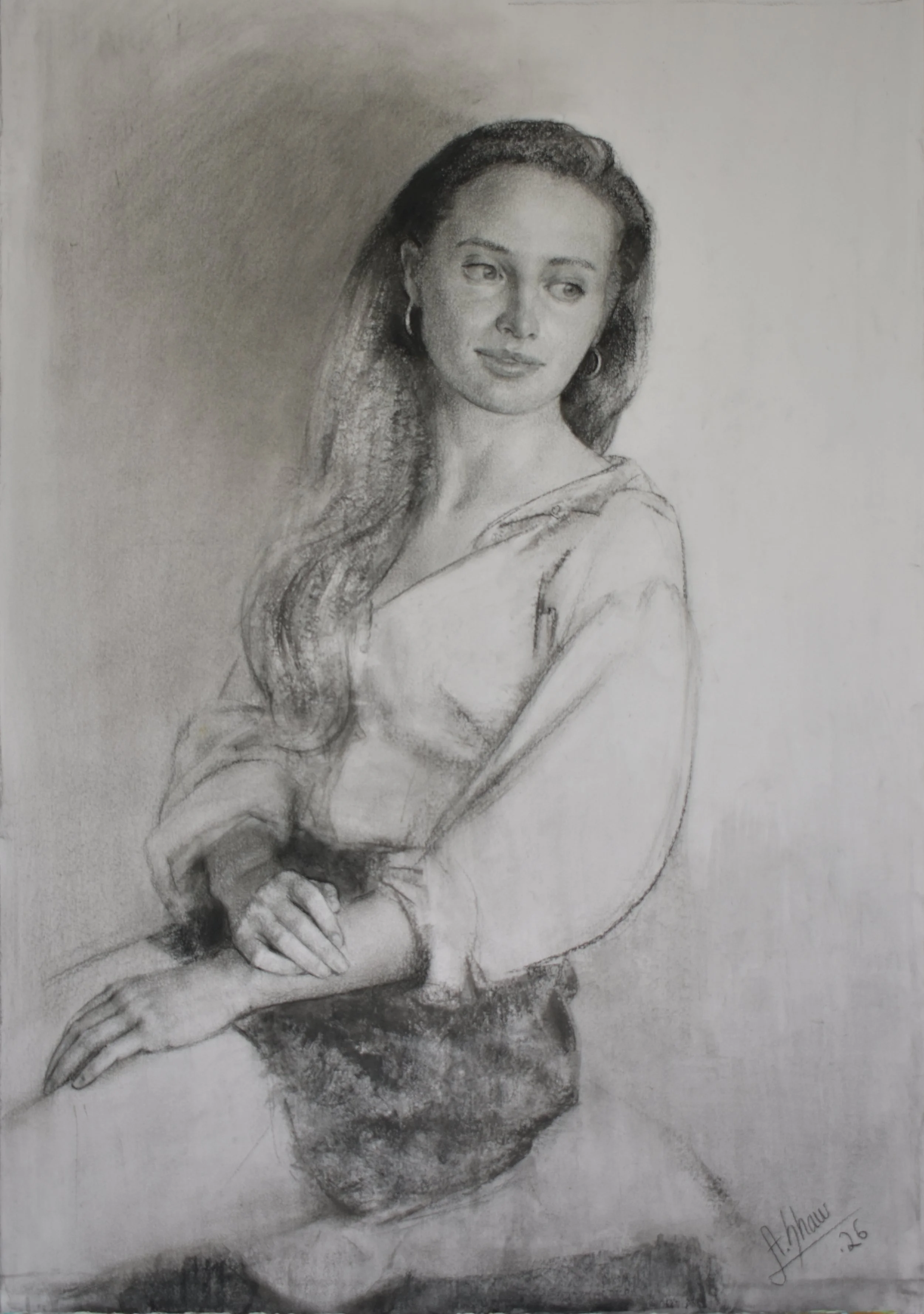 Portrait of Lacey
Charcoal on Paper
53x80 cm
2026