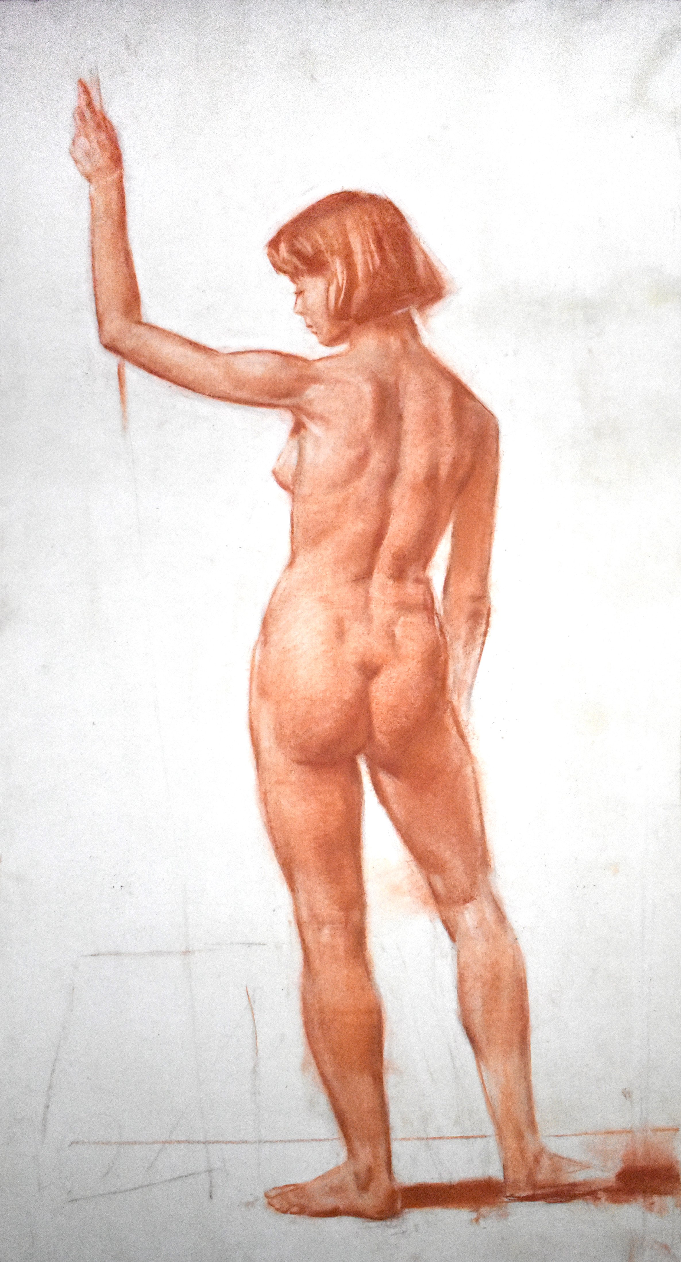 Female figure
Sanguine and red chalk on Paper
80x60cm
2025