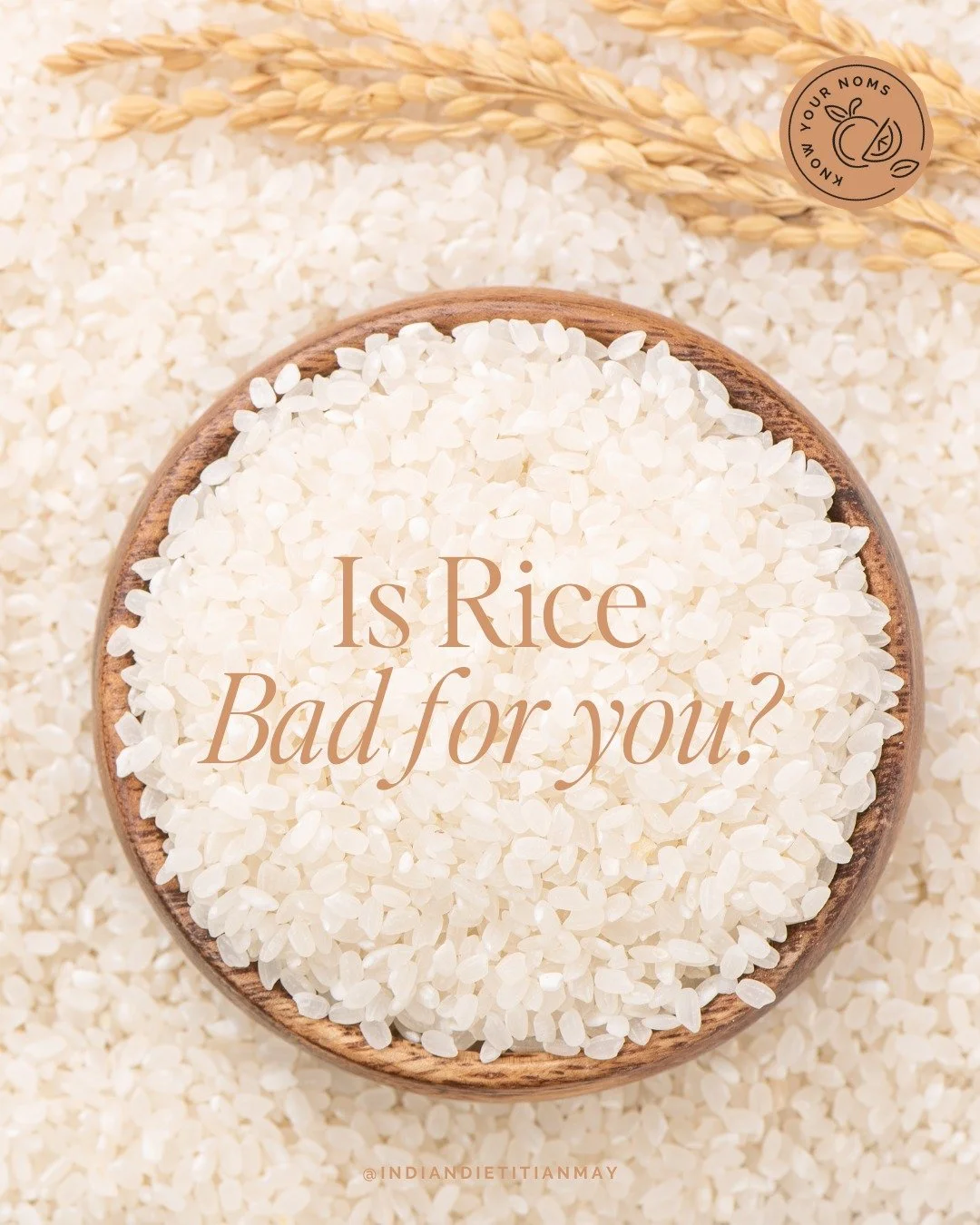 Let&rsquo;s bust a dietary myth:🍚

The myth: Rice = instant weight gain.
The truth: Rice is not inherently &ldquo;bad&rdquo;, however it does matter what your portion size is, what type of rice you use, and what you pair it with.

Swipe through to l