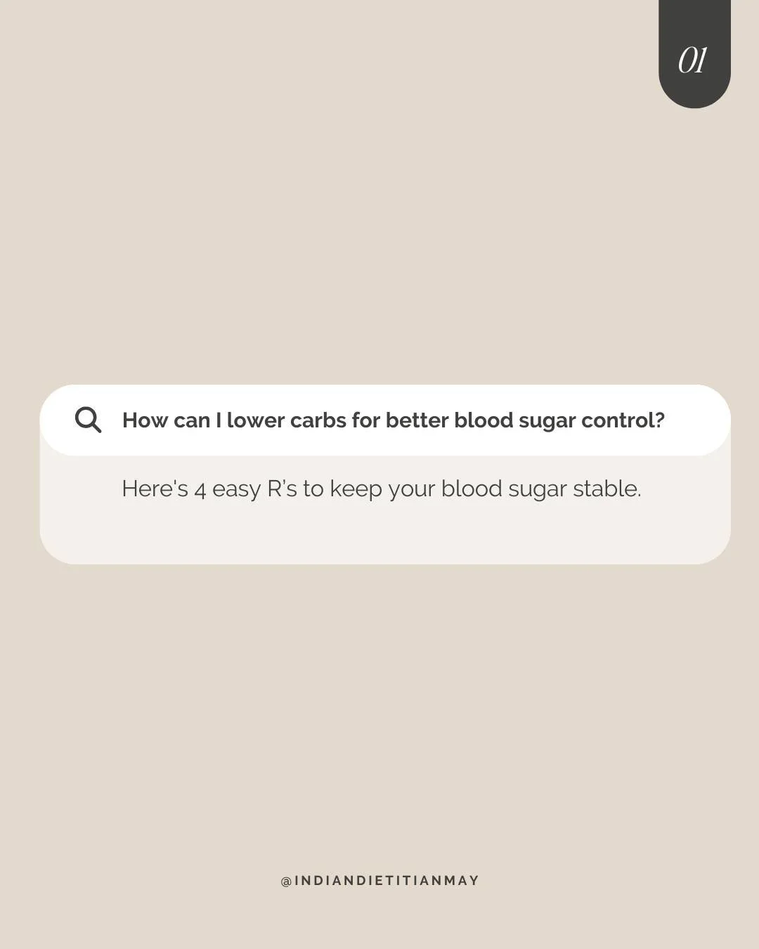 ✨ 4 Simple Ways to Lower Carbs for Better Blood Sugar Control, Reduce, Remove, Replace &amp; Rethink your drink!

#indiandieticianmay #nutrition #bloodsugarbalance #diabetesawareness