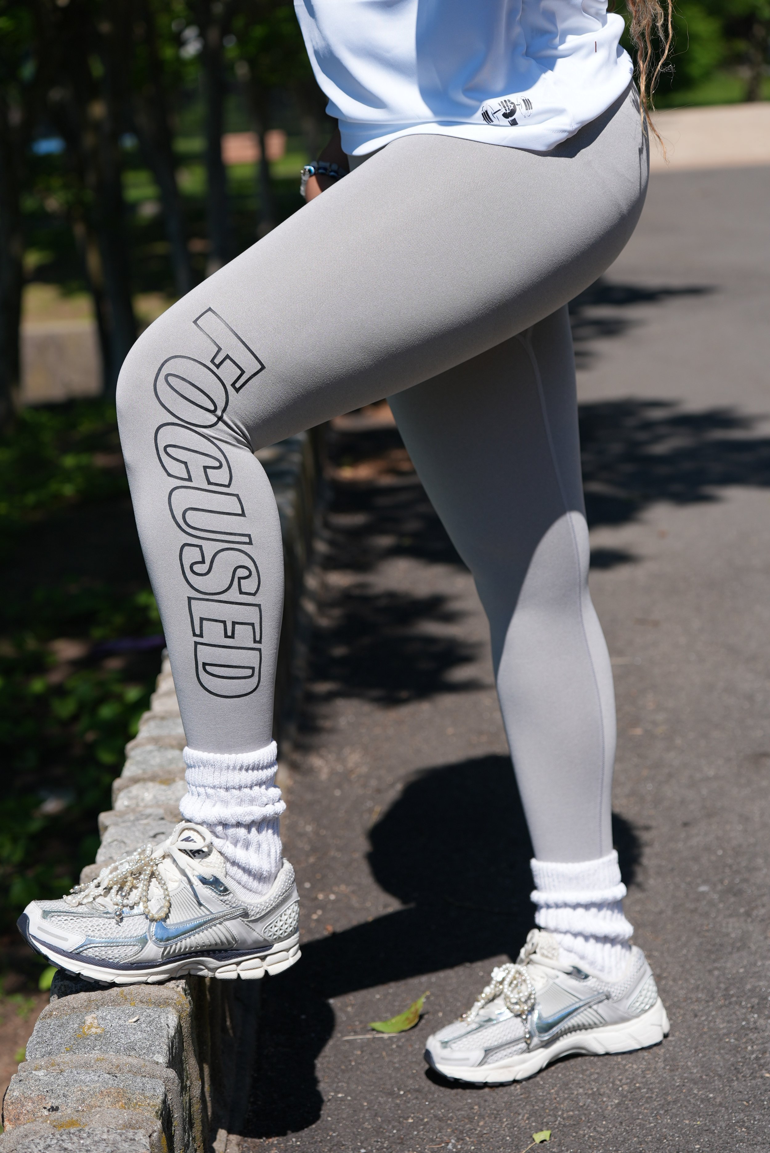 High Waist Yoga Leggings (Grey)
