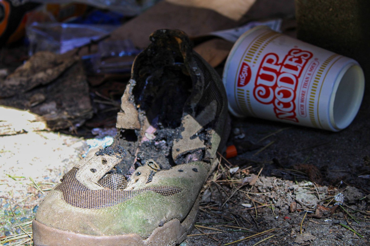 Shoe And Instant Noodles