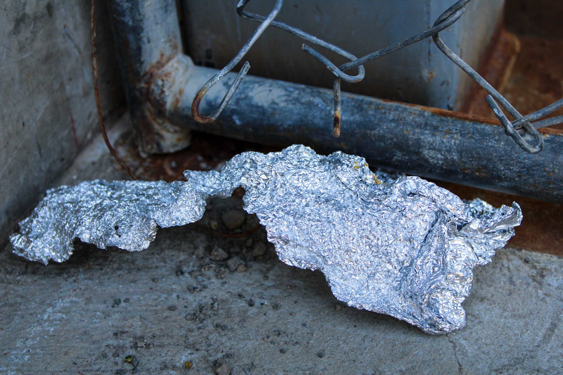 Lunch Foil Left Behind