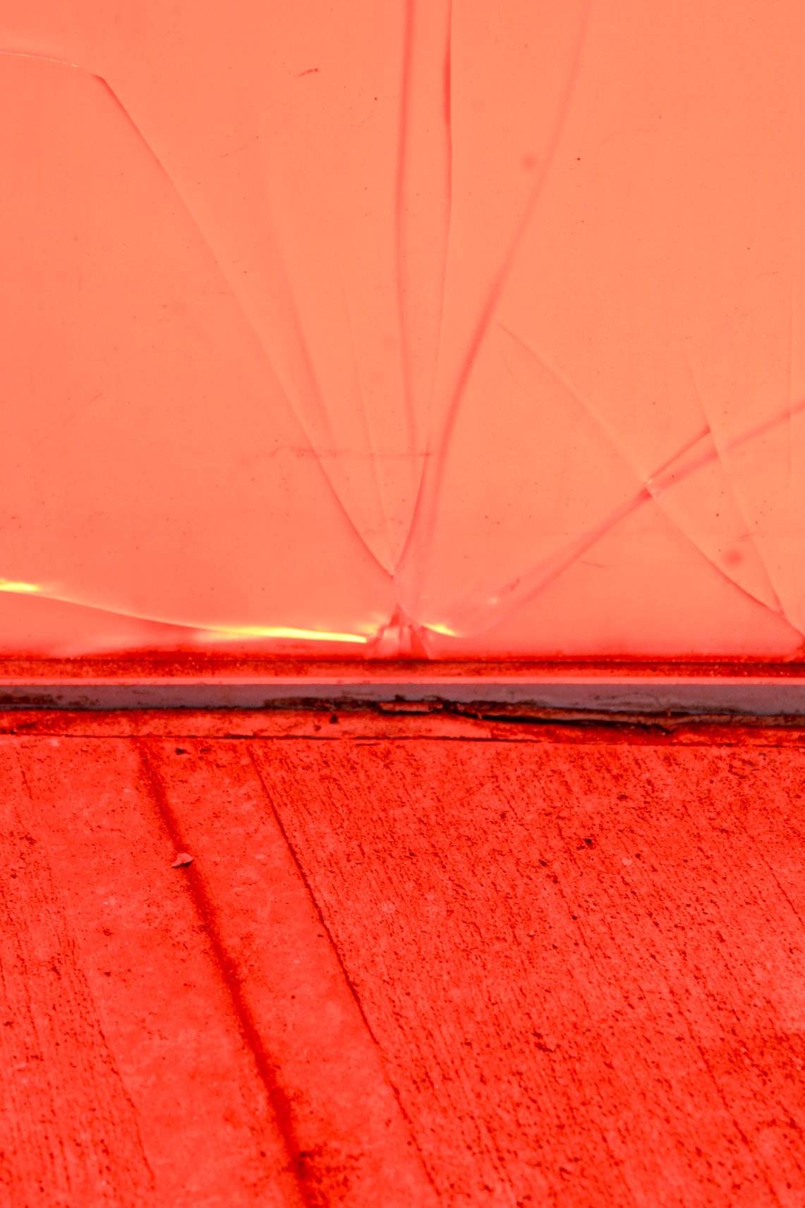 Cracked Red Glass