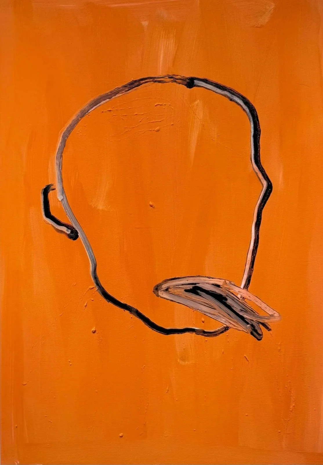 Ohne Titel, H 100 cm x B 70 cm, Mixed Media auf Leinwand, 2026